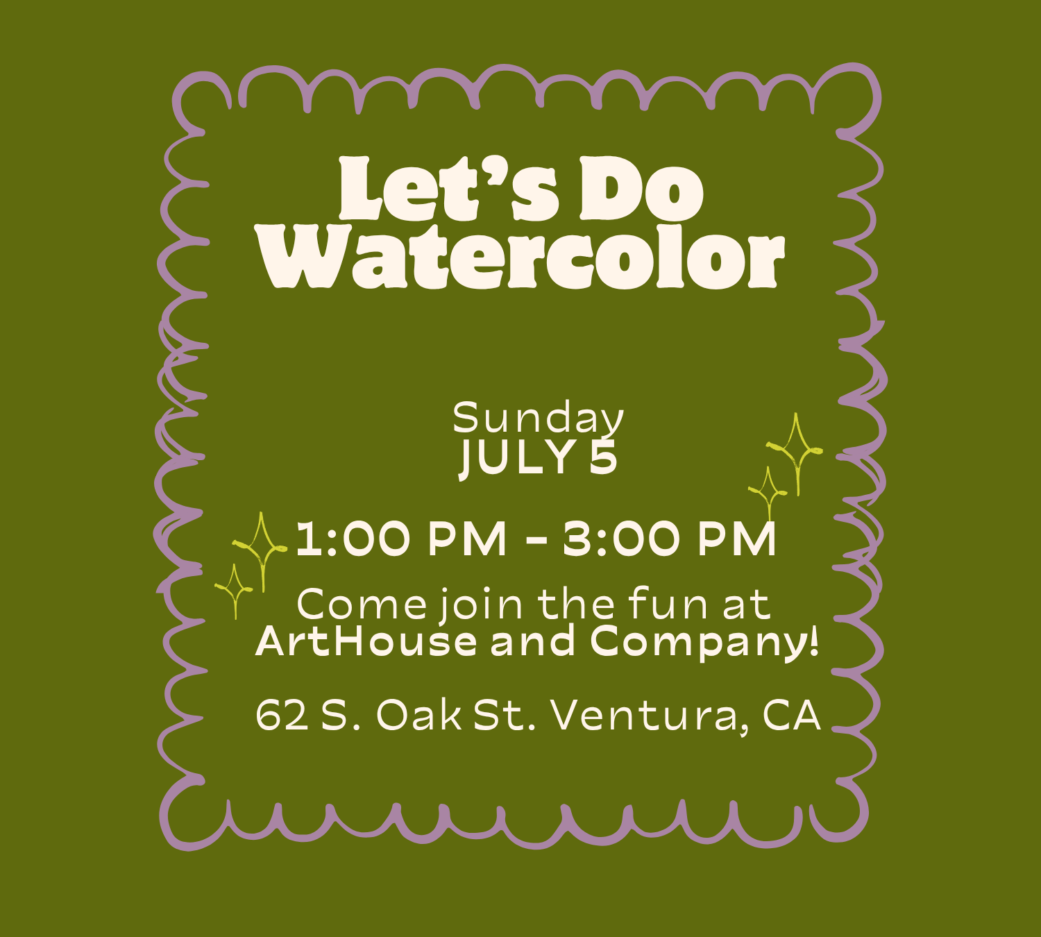 Let's Do Watercolor | July 5th