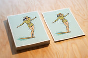 Surf Cowgirl - Nose Riding Print - Illustration Poster: 8x10
