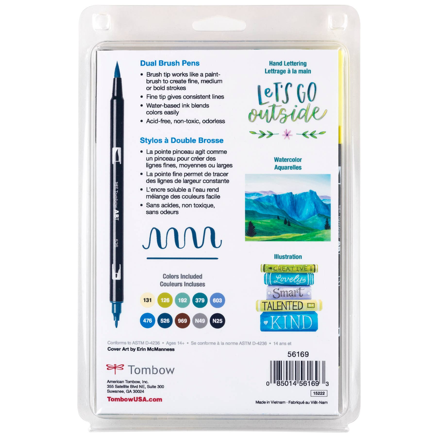 Dual Brush Pen Art Pens: Landscape - 10 Pack