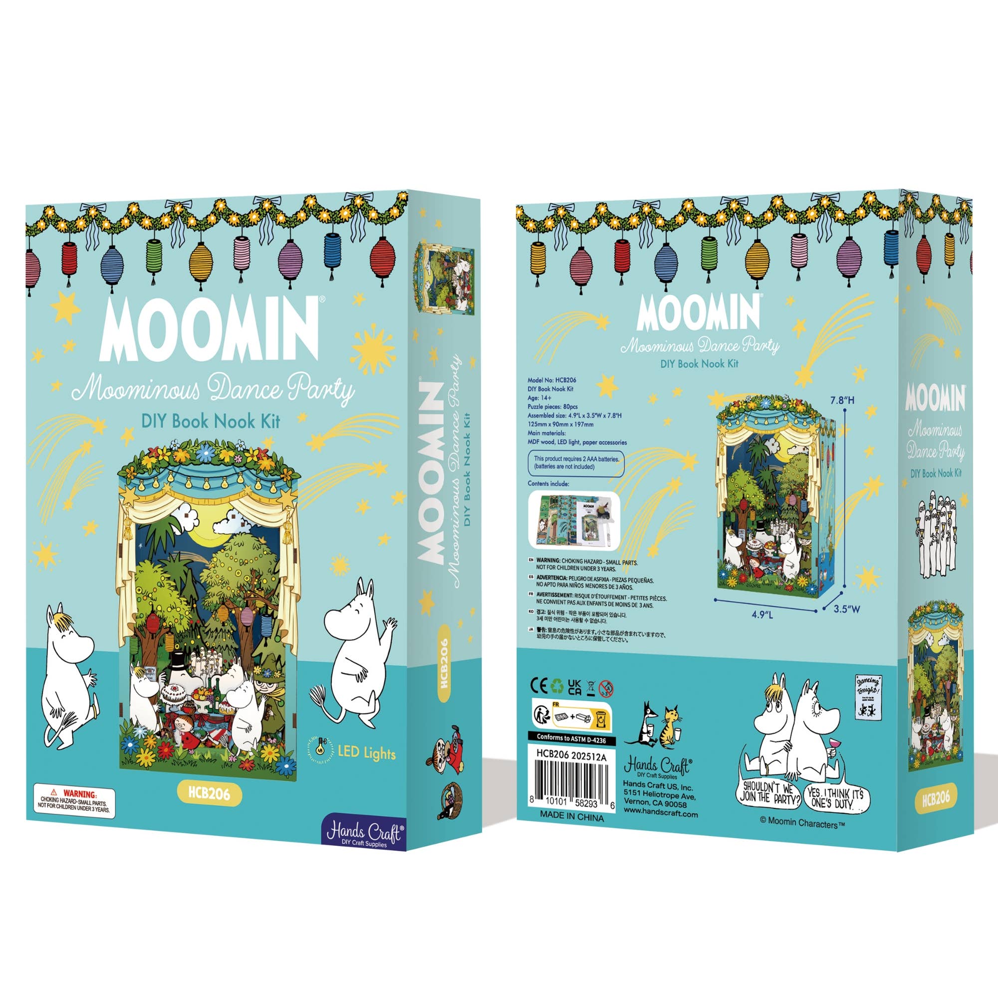 Moomin Moominous Dance Party DIY Book Nook Kit