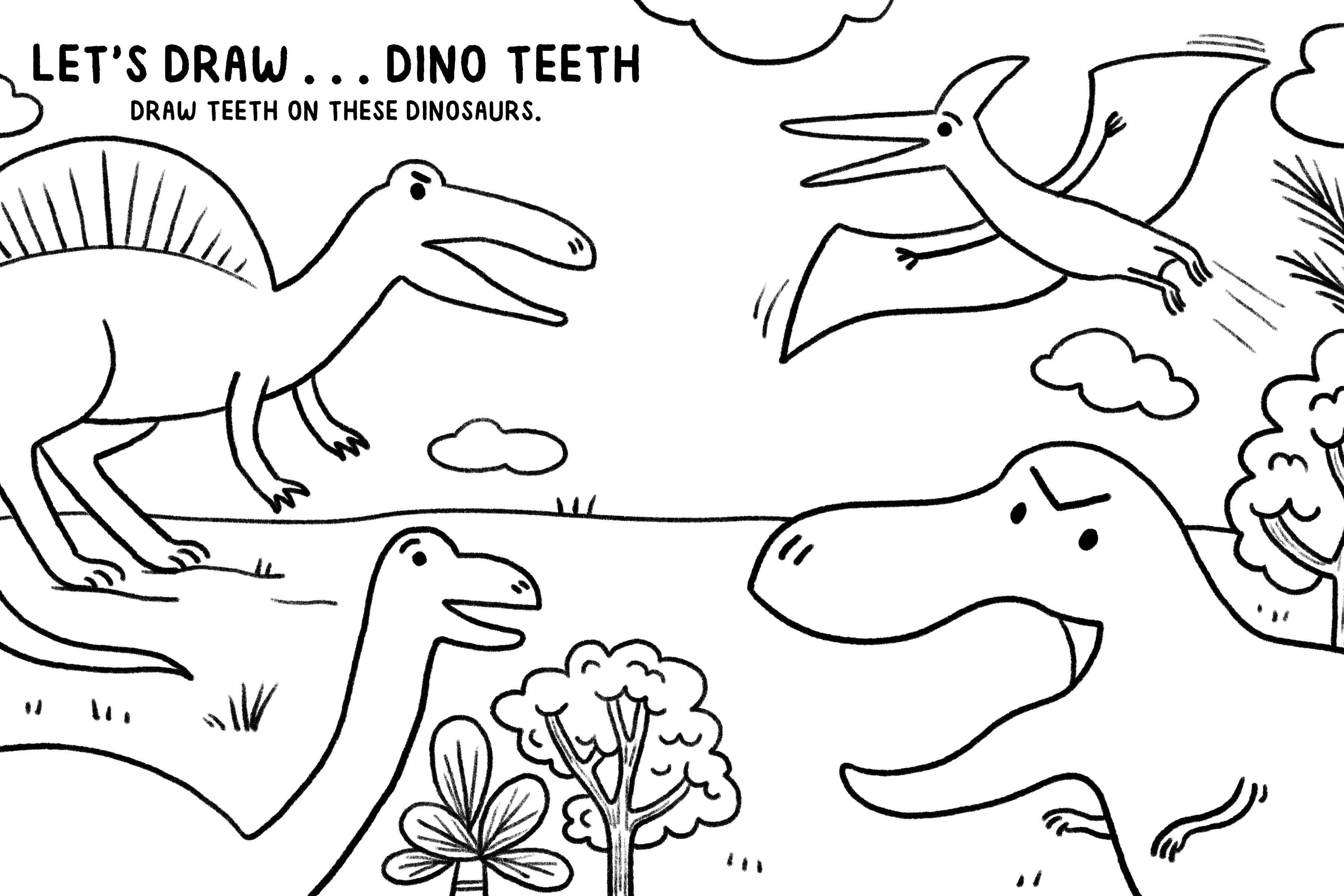 Mini Doodles: Let's Draw Dinosaurs