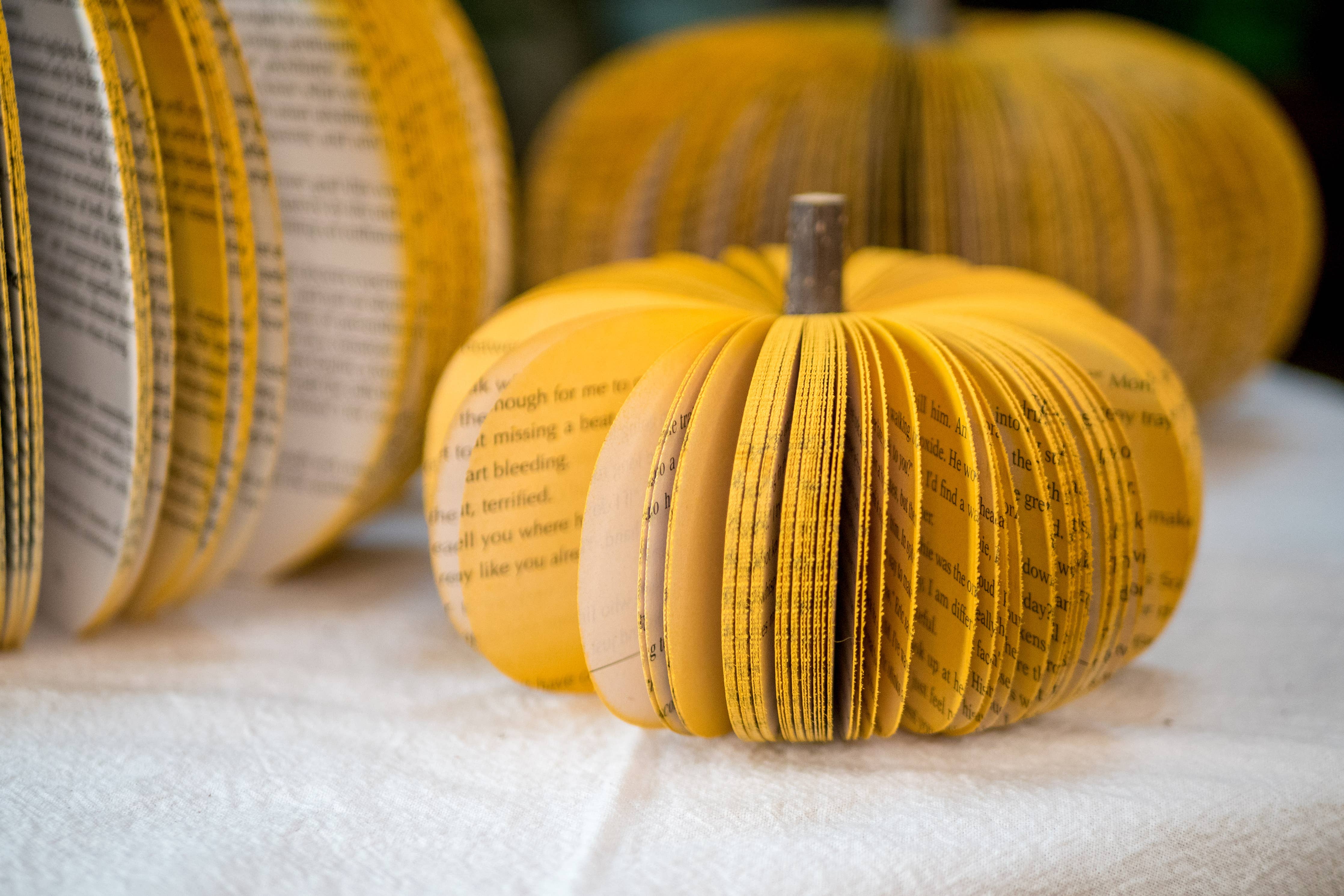 Med. Book Pumpkin -  Mustard Yellow