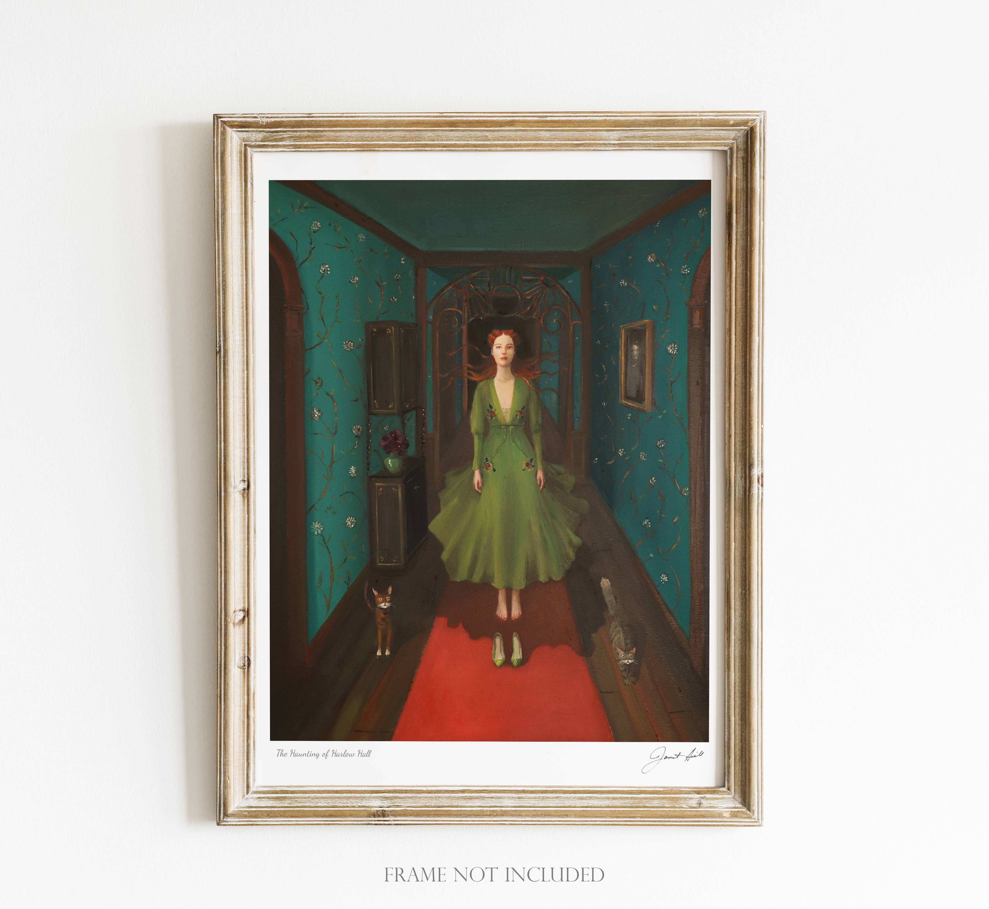 The Haunting of Harlow Hall. 8.5"x11" Art Print