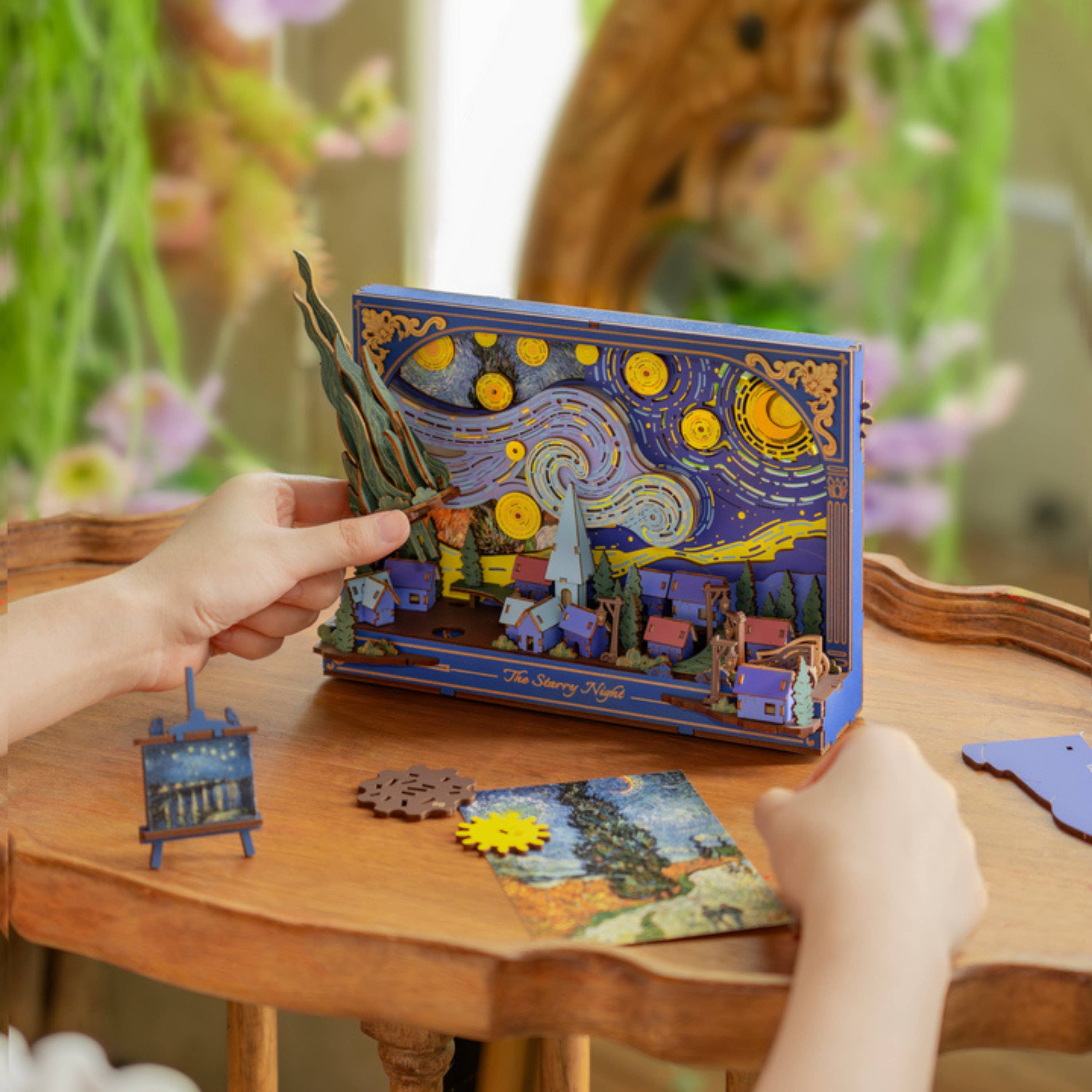 The Starry Night 3D Wooden Puzzle