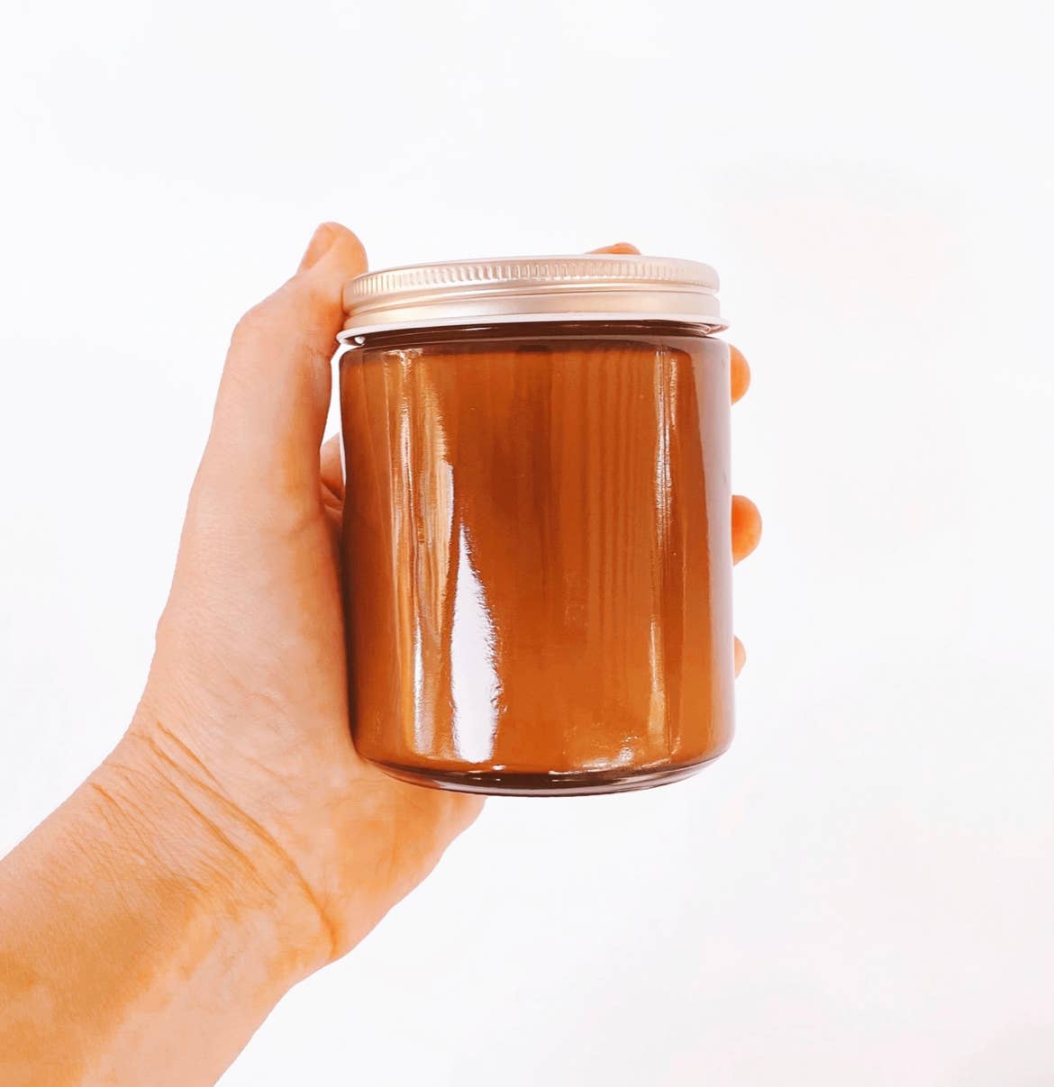 Black Tea & Honey Candle - 8 oz Amber Jar