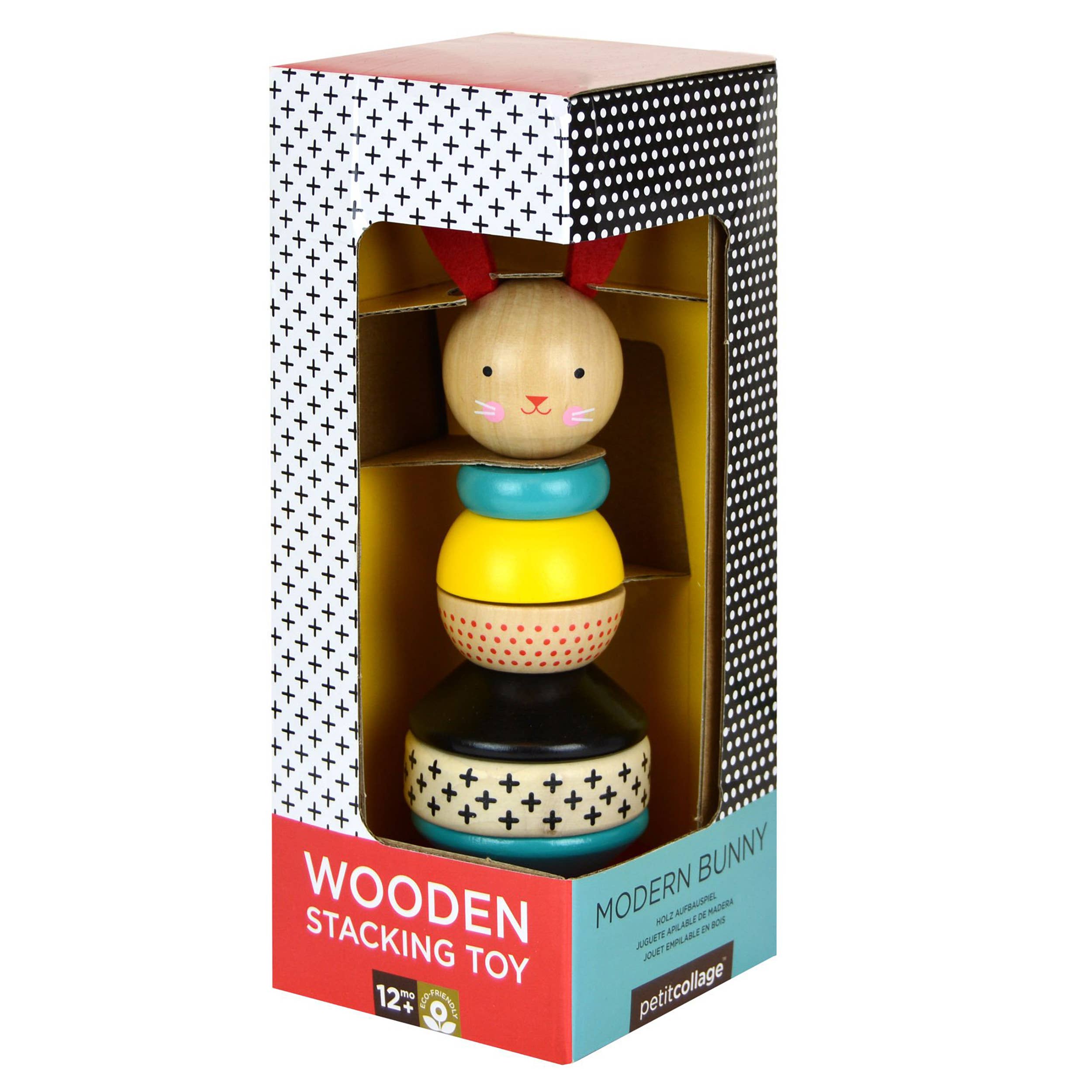 Modern Bunny Wooden Rabbit Stacking Toy