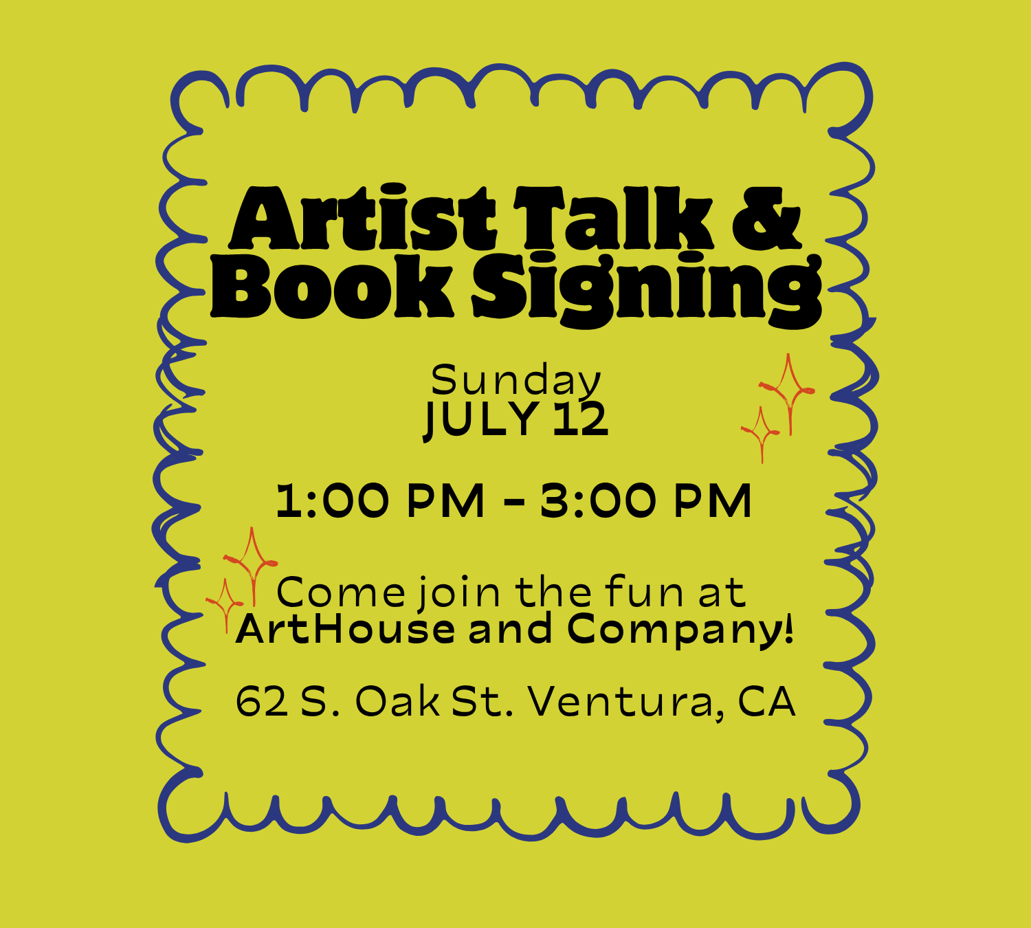 Artist Talk and Book Signing | July 12