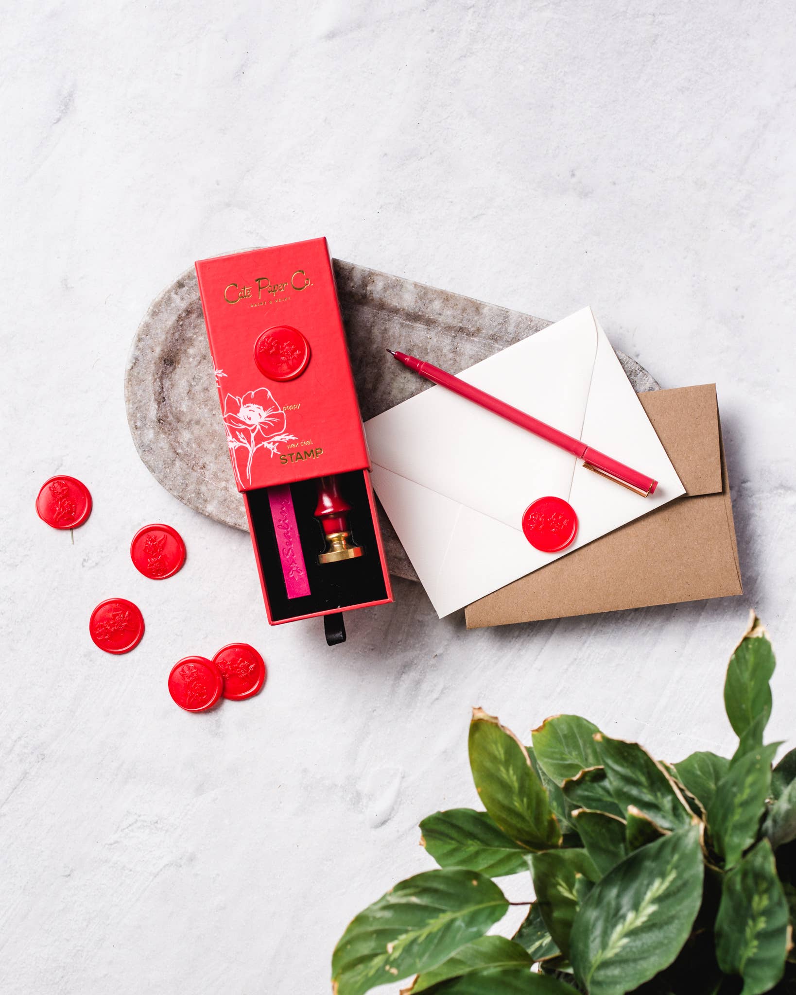 Wax Seal Stamp and Wax Stick Set: 3 Design Options