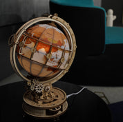 Luminous Globe: DIY Wooden Puzzle