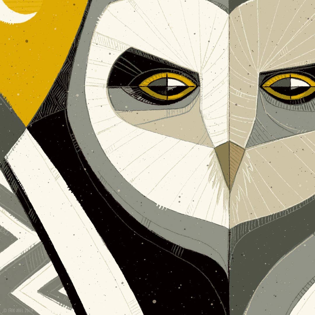 Who? Yellow - 9x12 Giclee Print