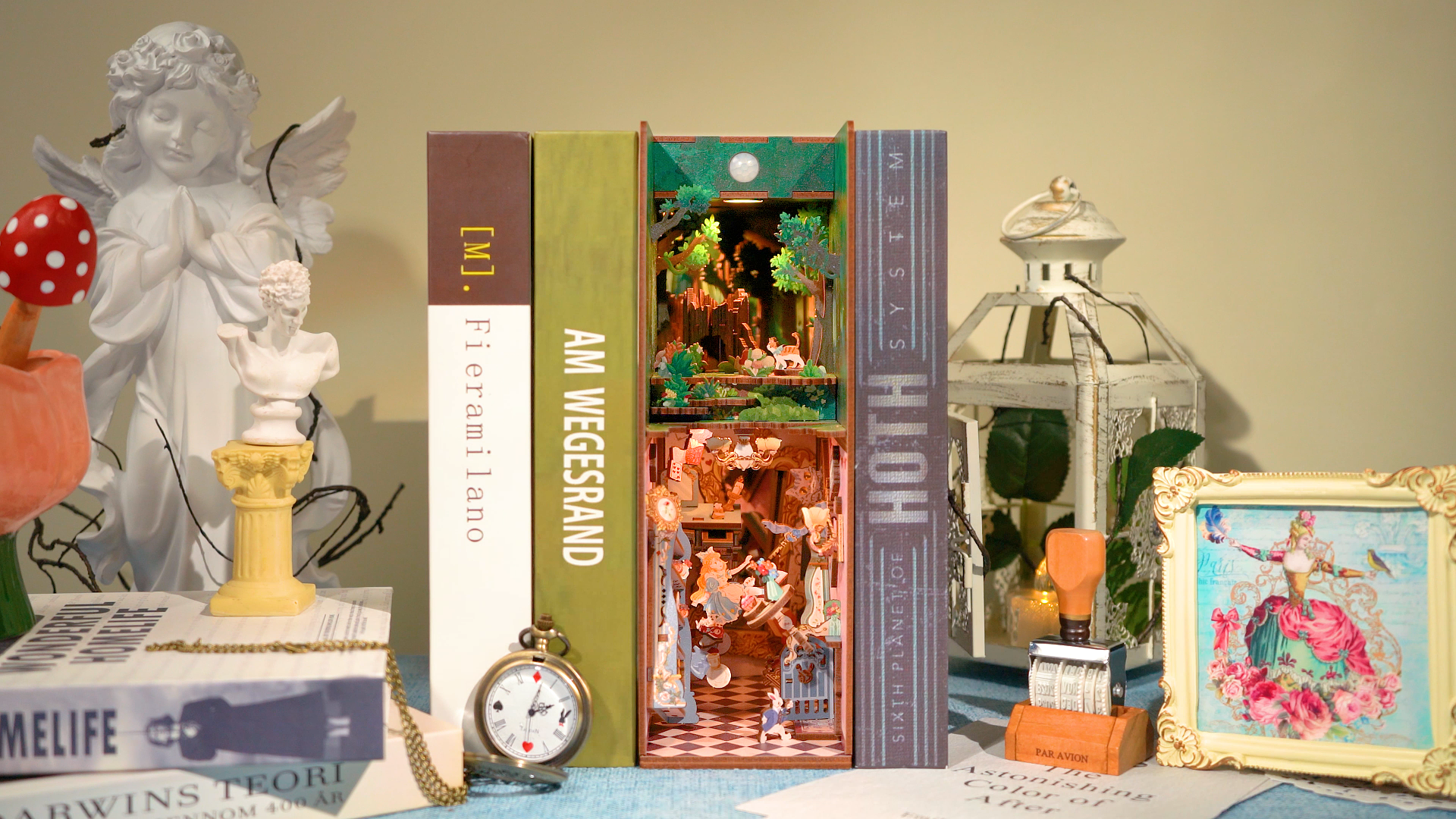 Alice's Adventure: DIY Miniature House Book Nook Kit