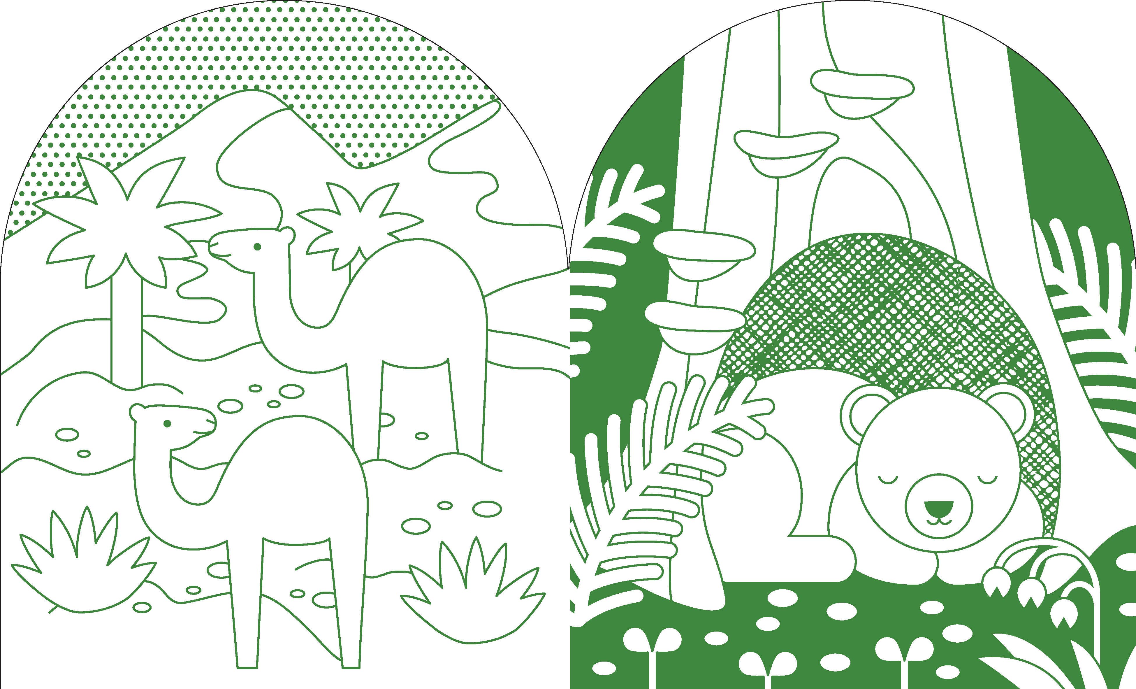 Wild World: Coloring Book With Stickers