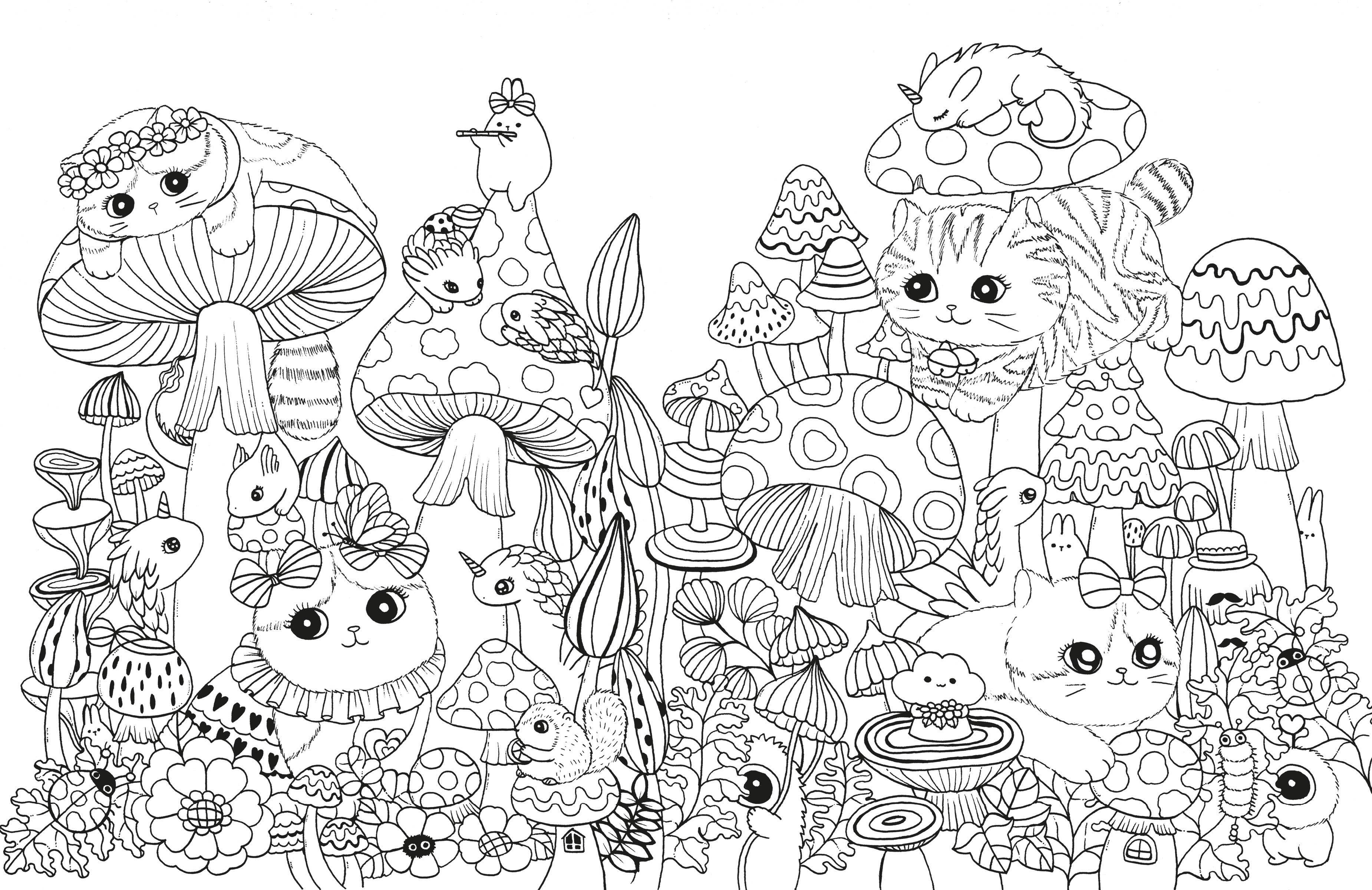 A Million Kittens: Adorable Felines to Color