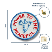 Power to the Peaceful Stick-on patch