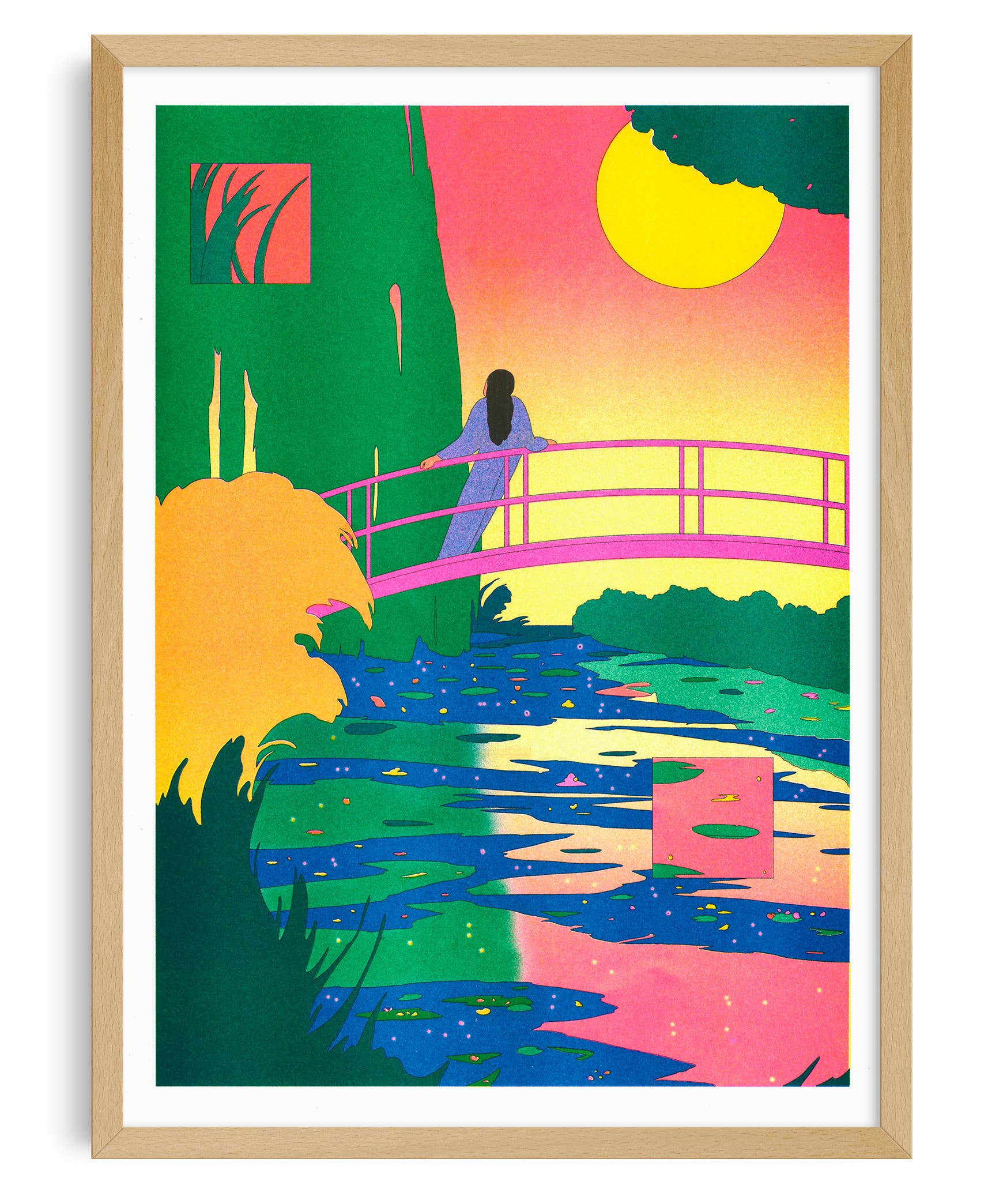 The Water-Lily Pond, Pink Harmony - María Medem