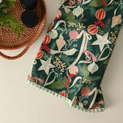 Ornaments and Bows Tea Towel