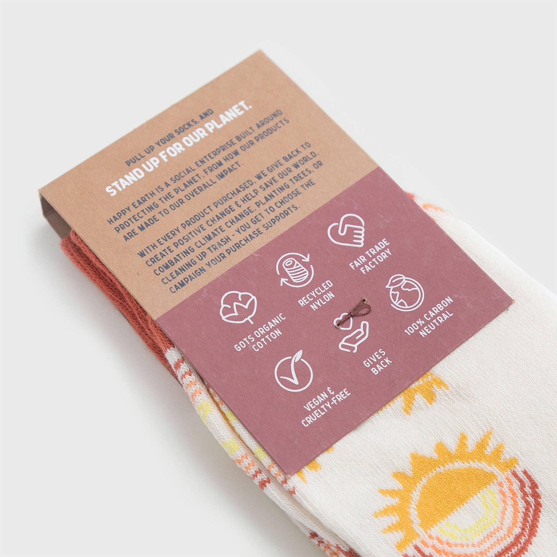 Sunny Organic Cotton Socks by Happy Earth