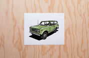 1970s Scout International Print - Vintage Car Illustration: 8x10
