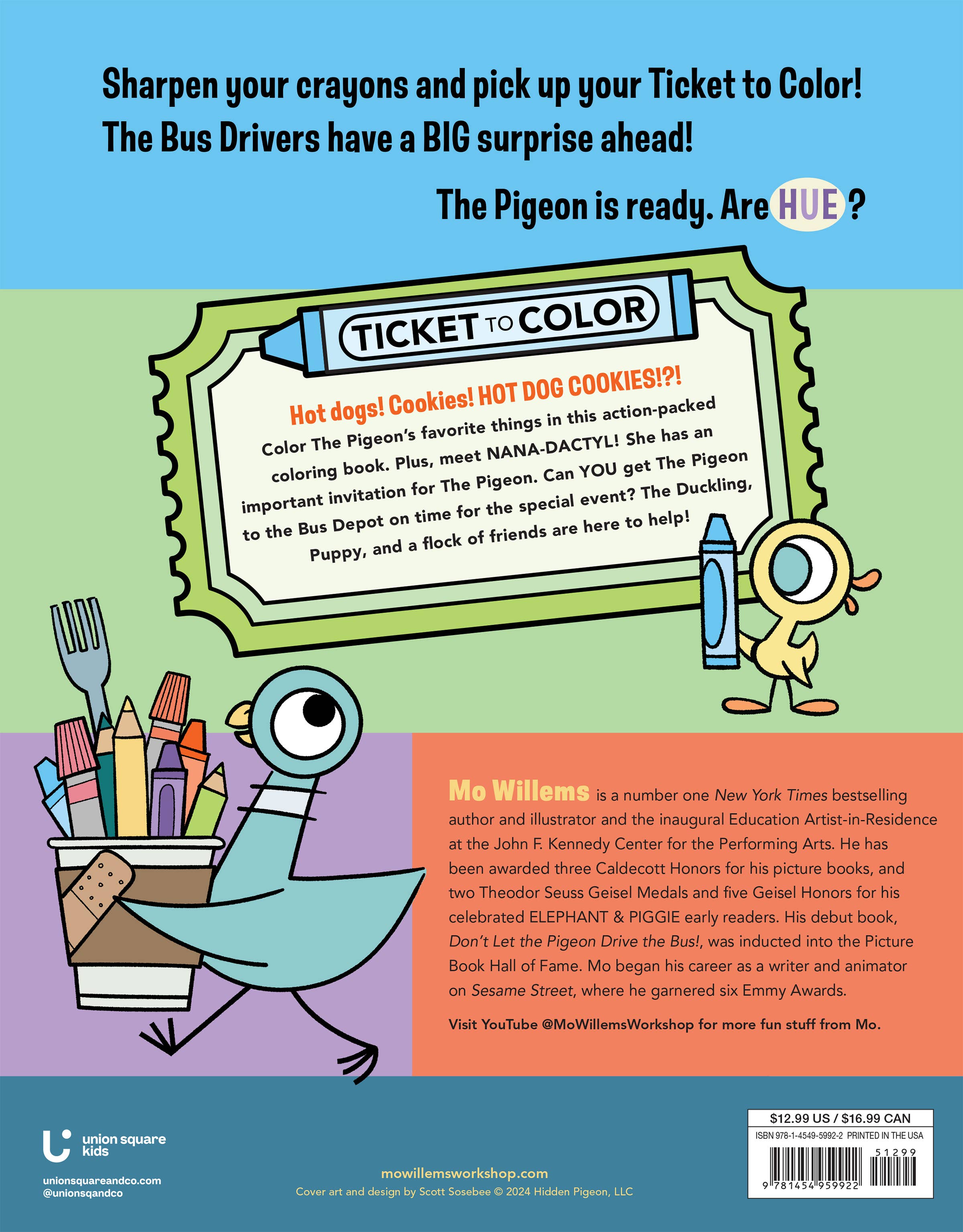 Don't Let The Pigeon Color This Book! by Mo Willems