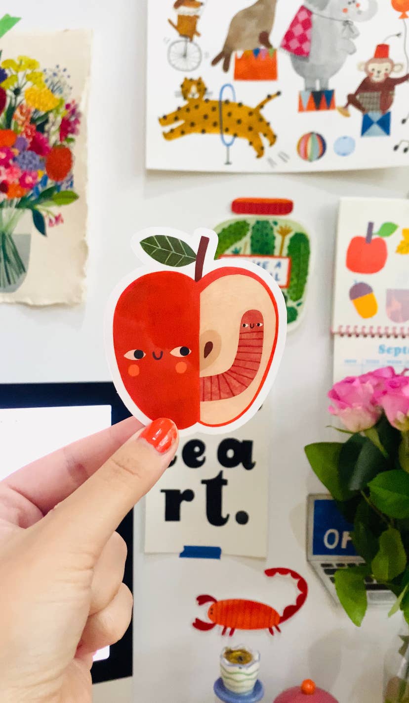 APPLE&WORM sticker