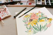 Floral Meadows Watercolor Painting Kit