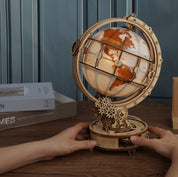 Luminous Globe: DIY Wooden Puzzle