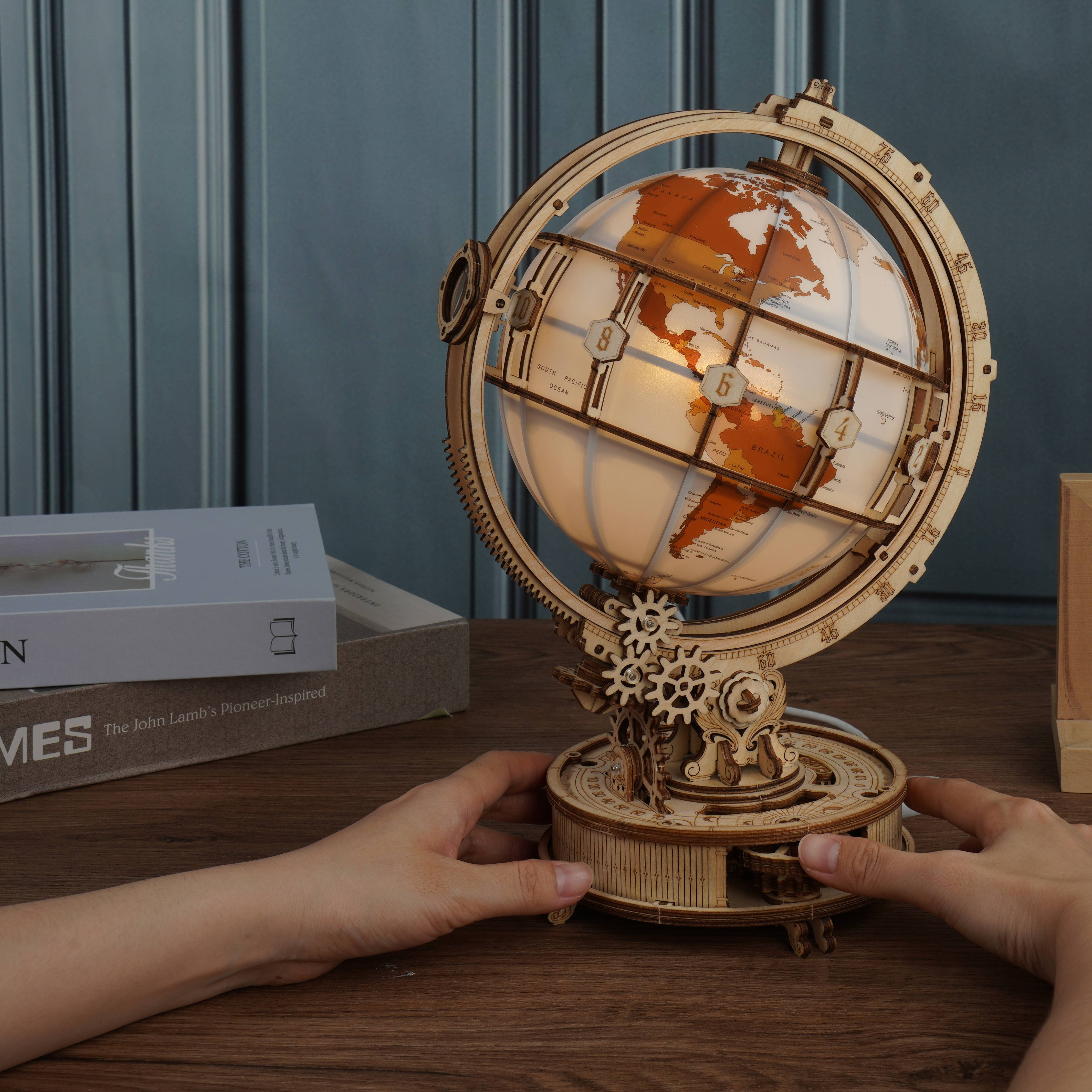 Luminous Globe: DIY Wooden Puzzle