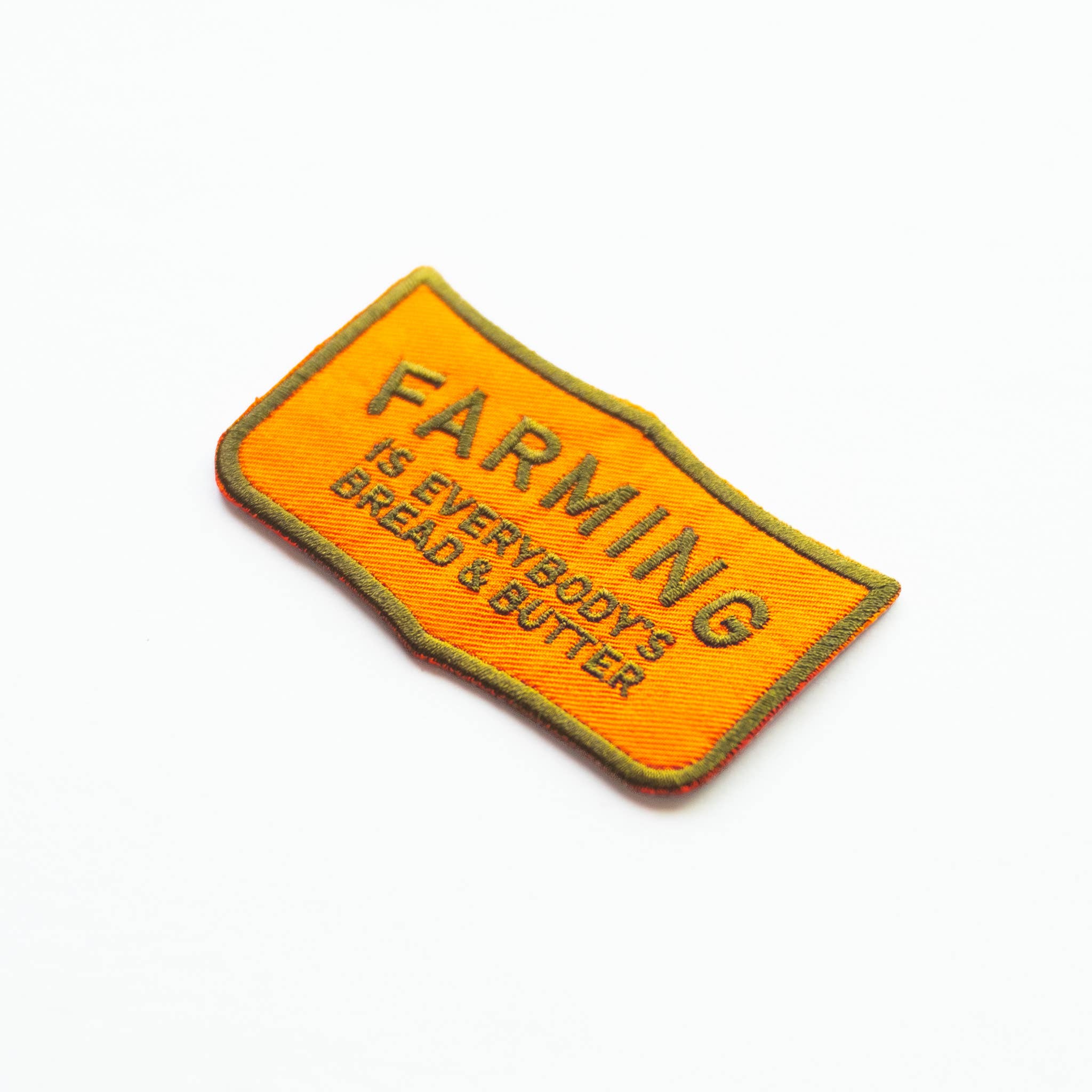 Farming is Everybody's Bread & Butter Iron on Patch