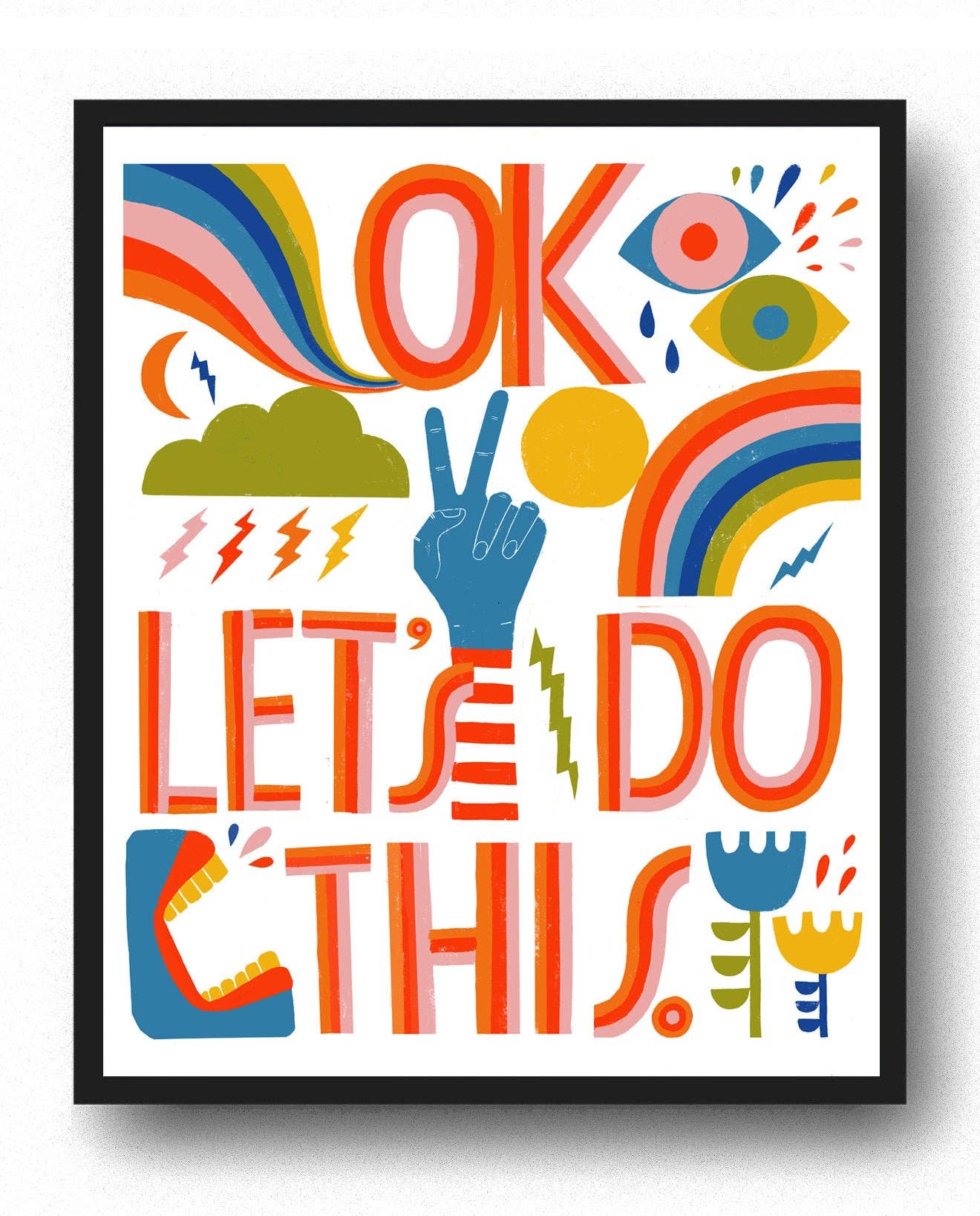 Lisa Congdon Art & Illustration - OK, Let's Do This - Art Print: 8.5" x 11"
