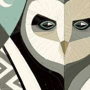 Who? Blue - Giclee 9x12 Print