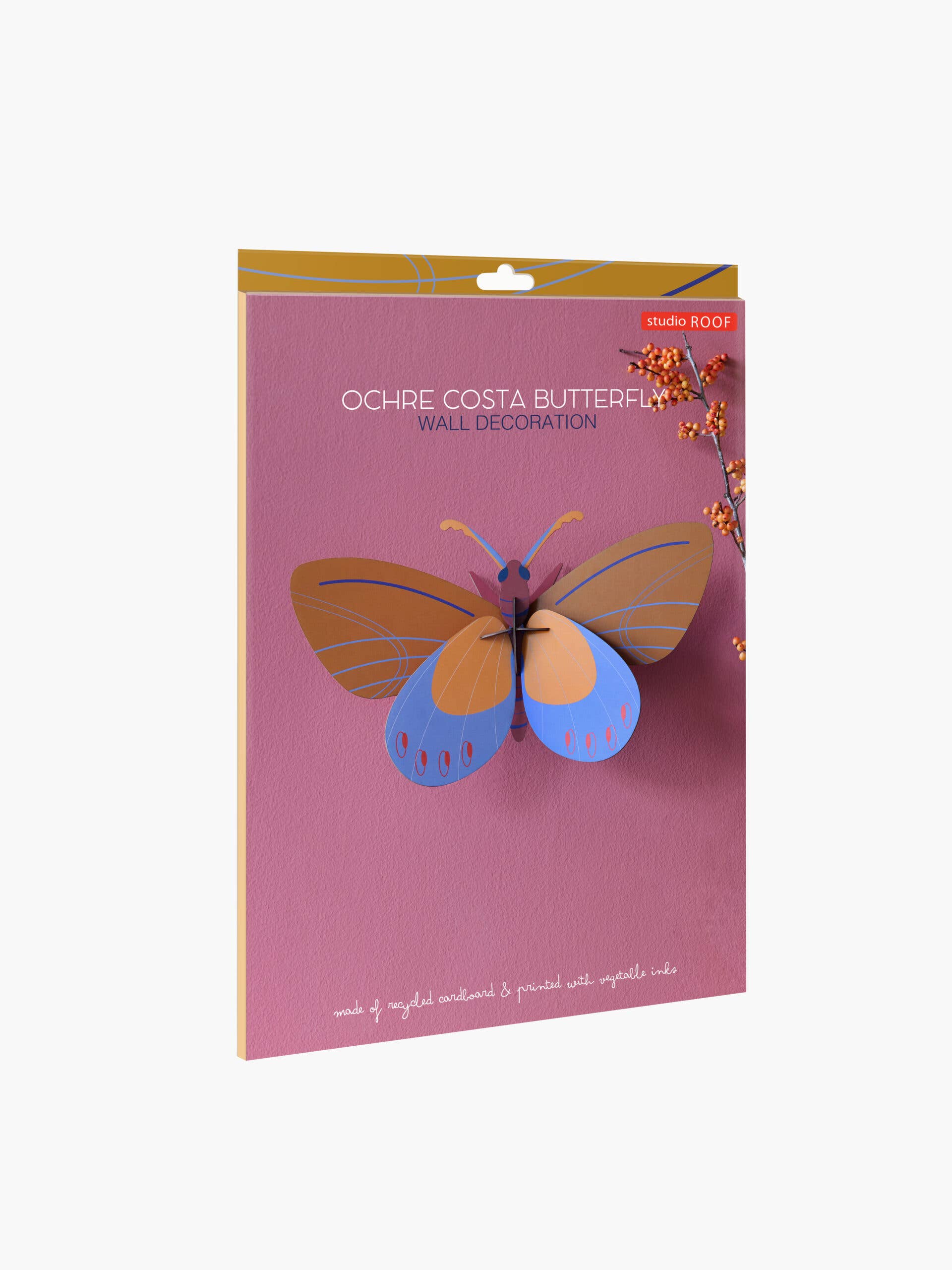 Ochre Costa Butterfly - 3D DIY Wall Art Kit