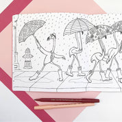 The Pink Flamingos Coloring Book