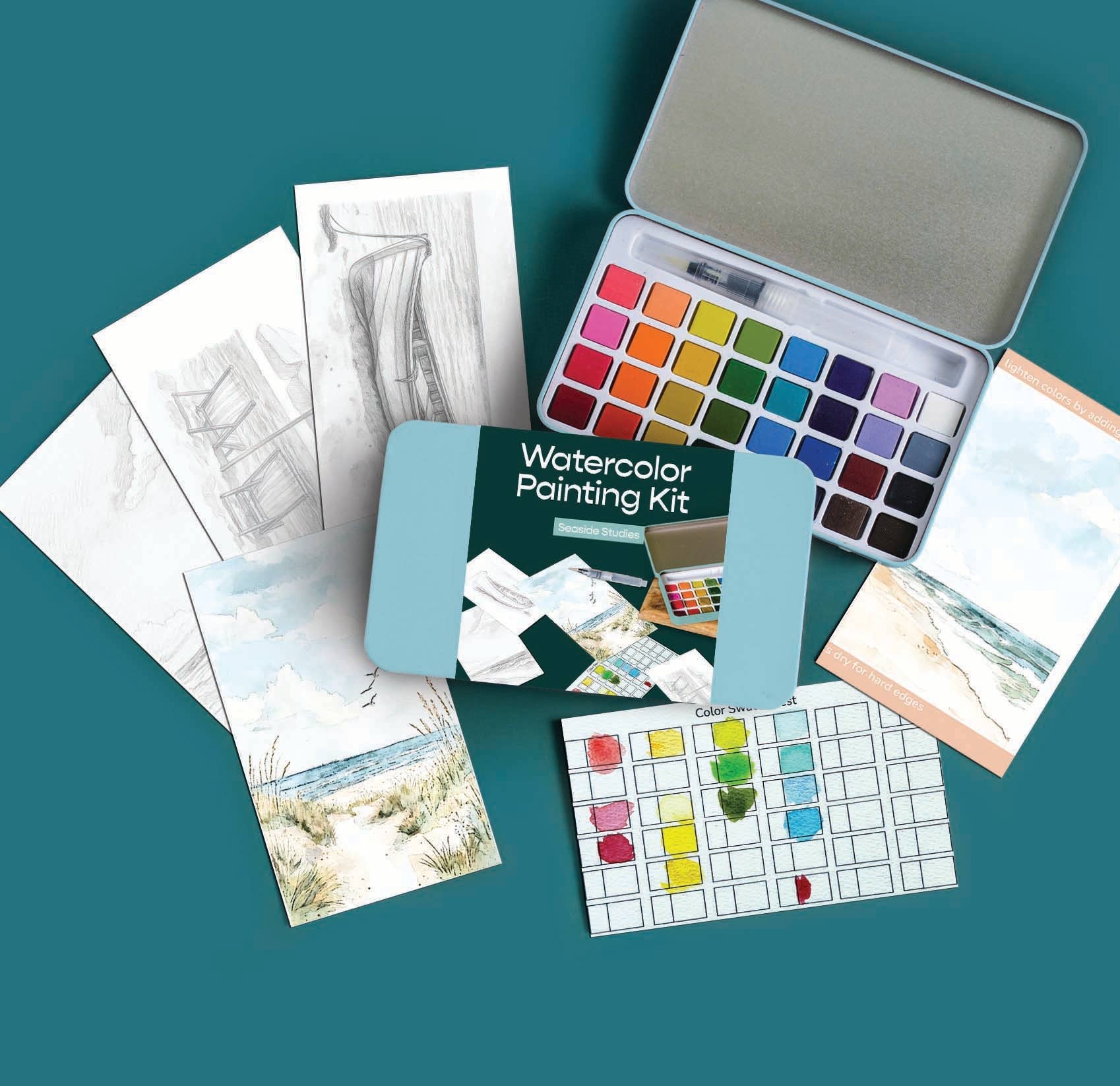 Seaside Studies | Watercolor Painting Kit