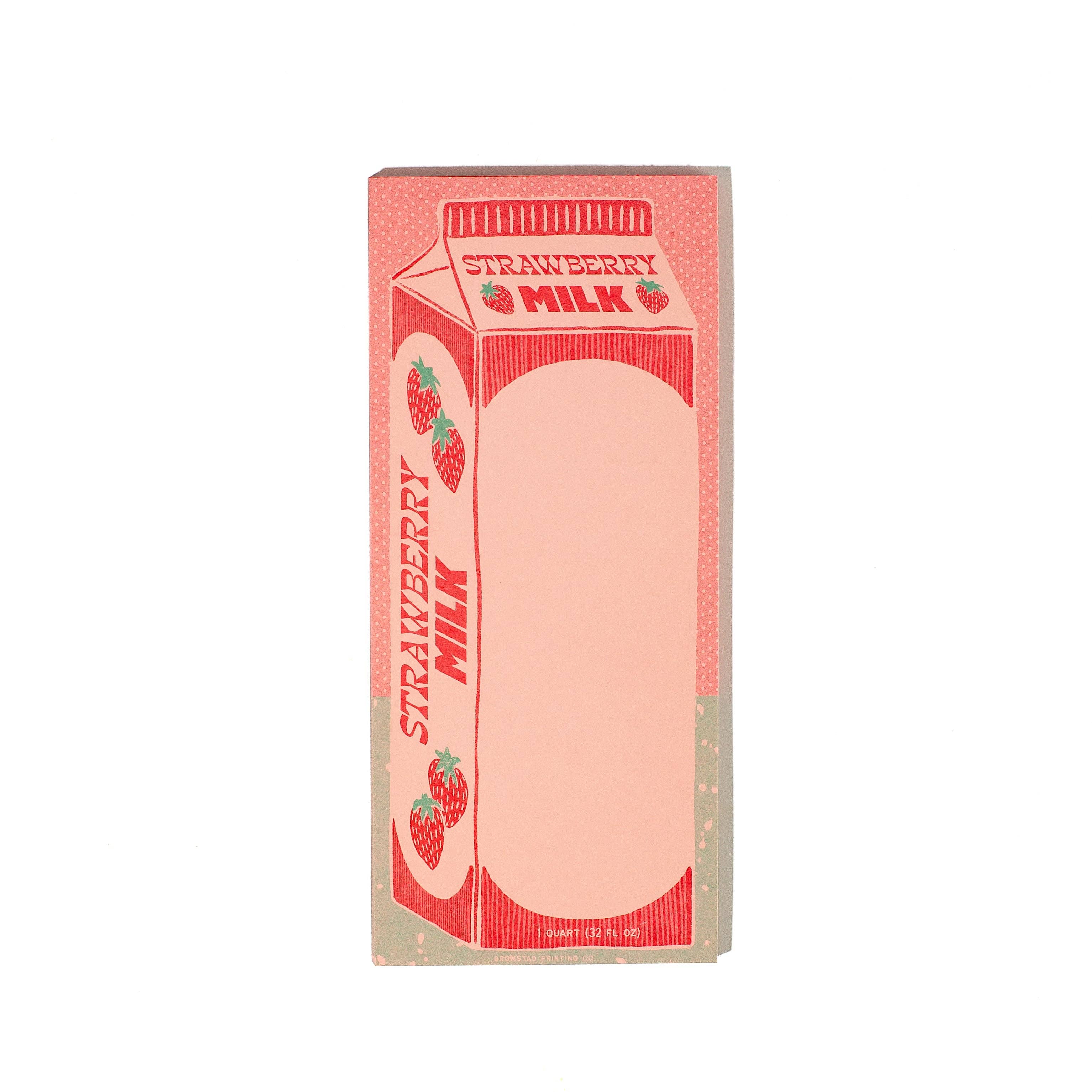 Strawberry Milk - Risograph Notepad