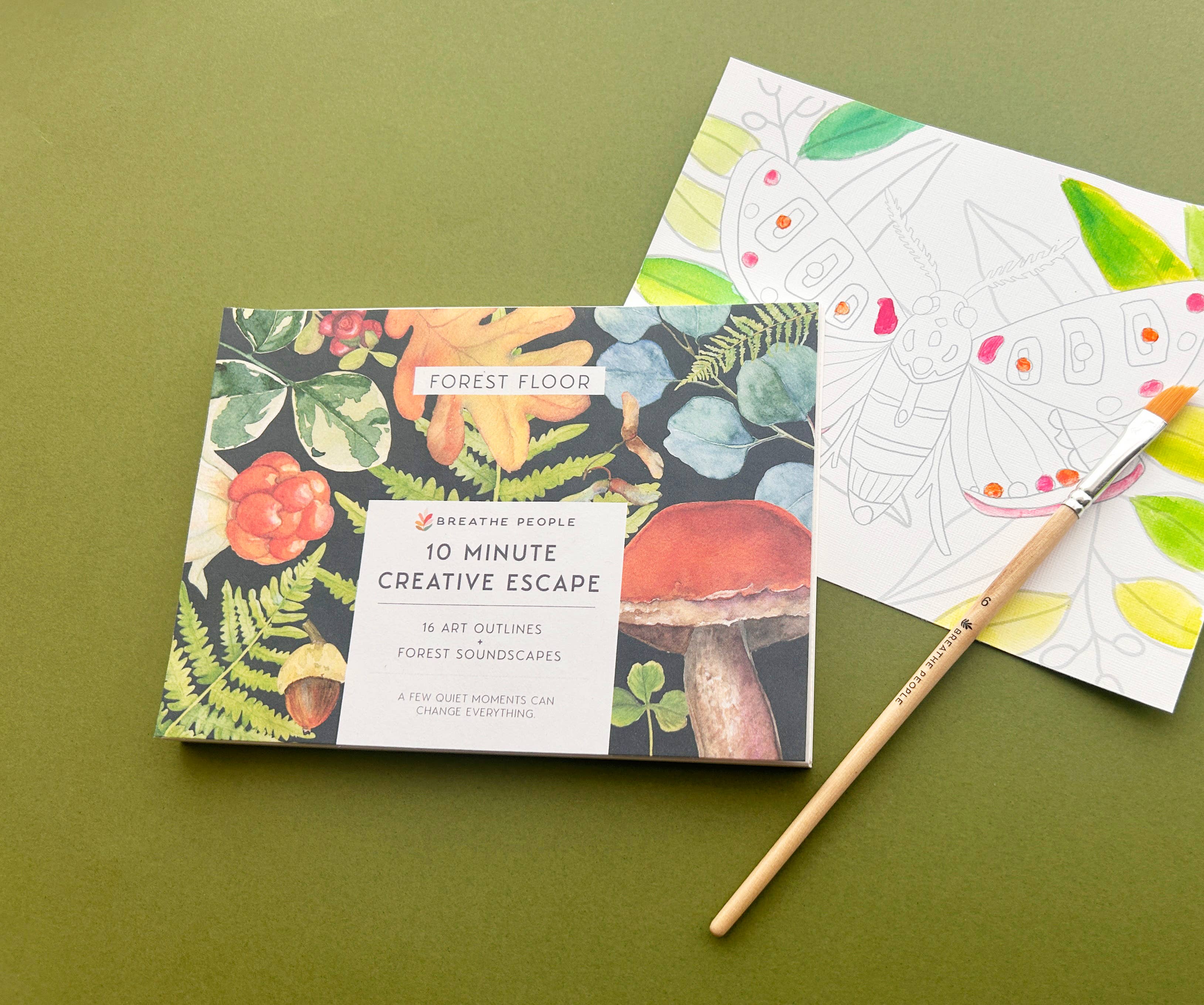 Forest Floor | 10 Minute Creative Escape Art Book