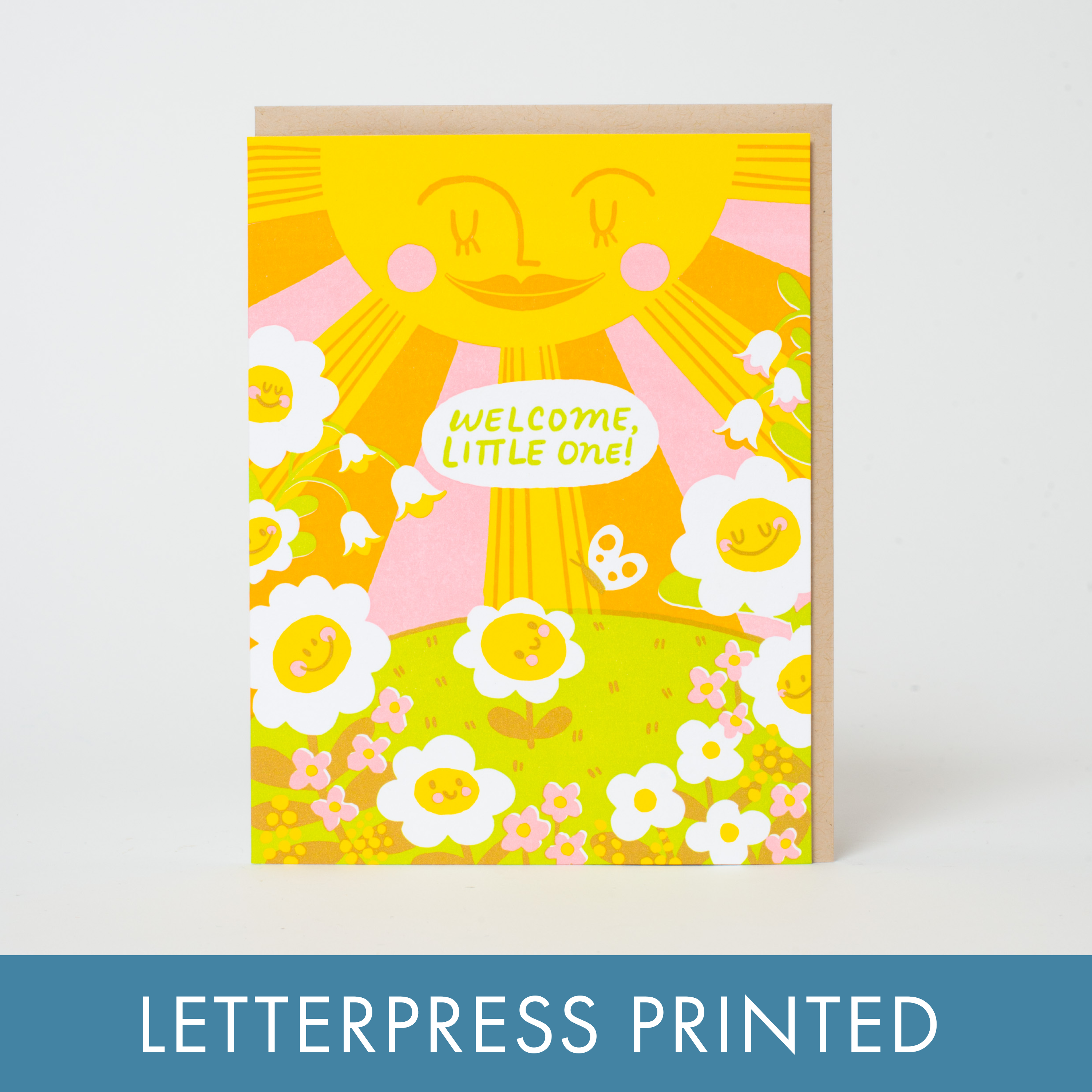 Welcome Baby Garden Greeting Card