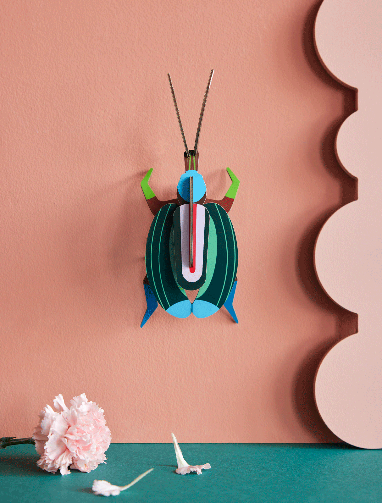 Green Fig Beetle - DIY 3D Wall Art