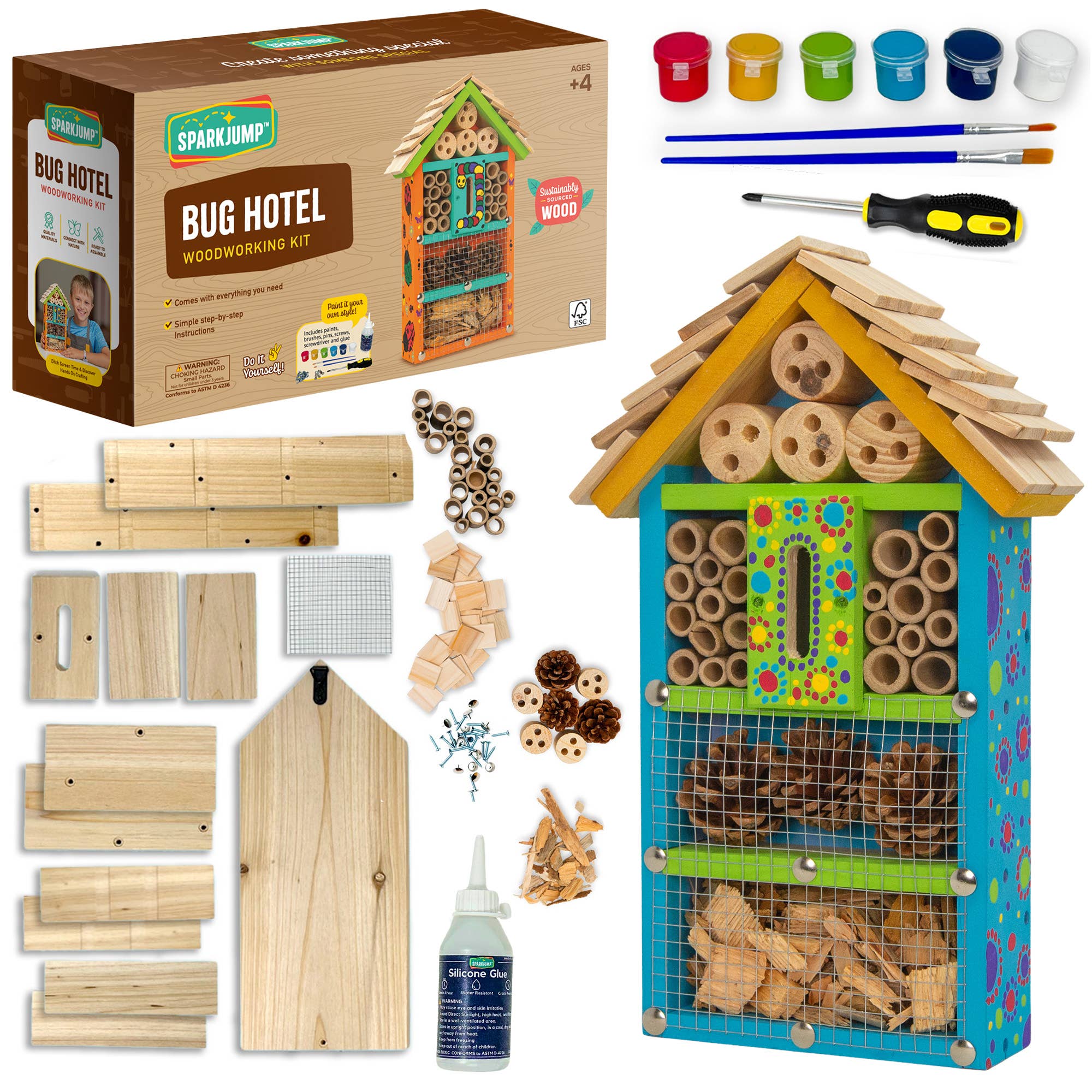 Bug Hotel Butterfly House Woodworking Kit