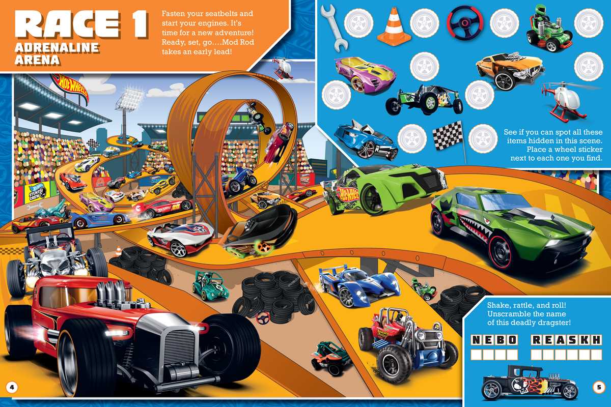 Hot Wheels: The Big Race Seek and Find Activity Book