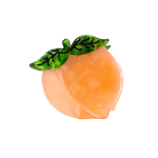 Mini Peach Hair Claw Clip