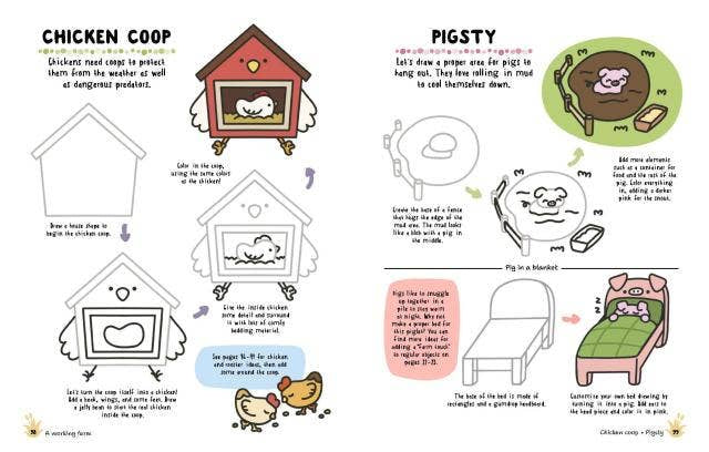 How to Draw Cute Farm Animals