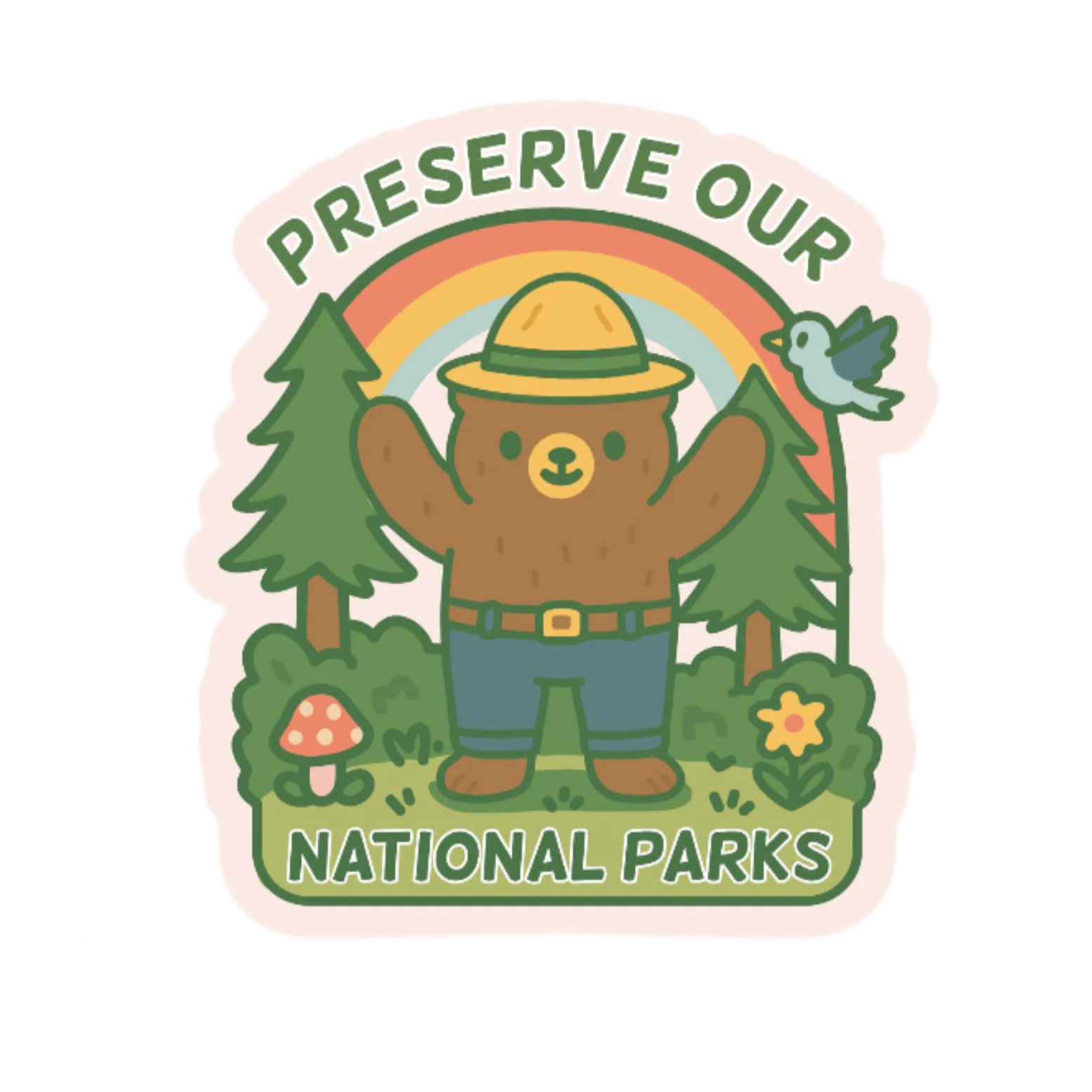 Preserve Our National Parks High Quality Vinyl Sticker
