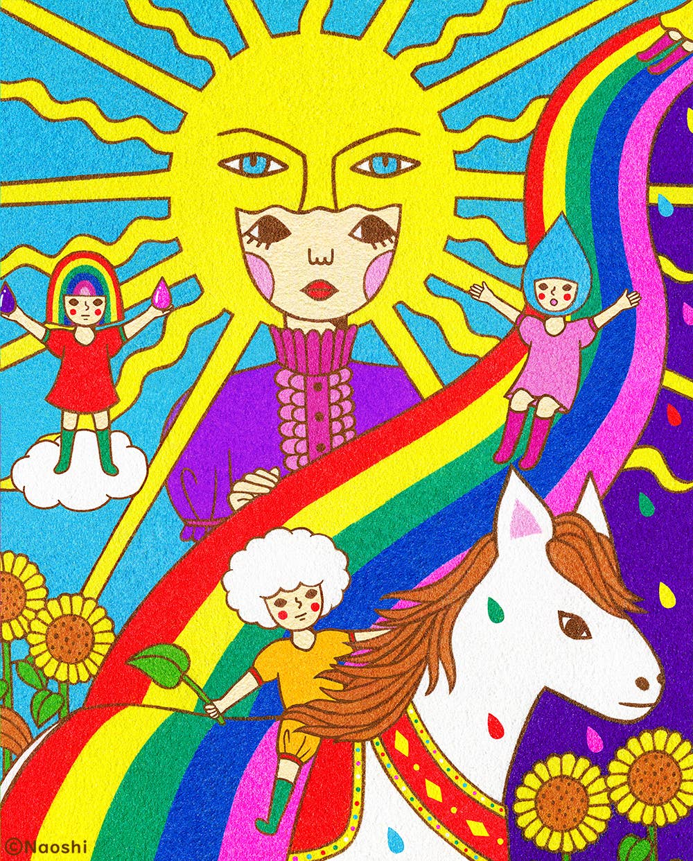 TAROT / THE SUN 8×10 Art Print
