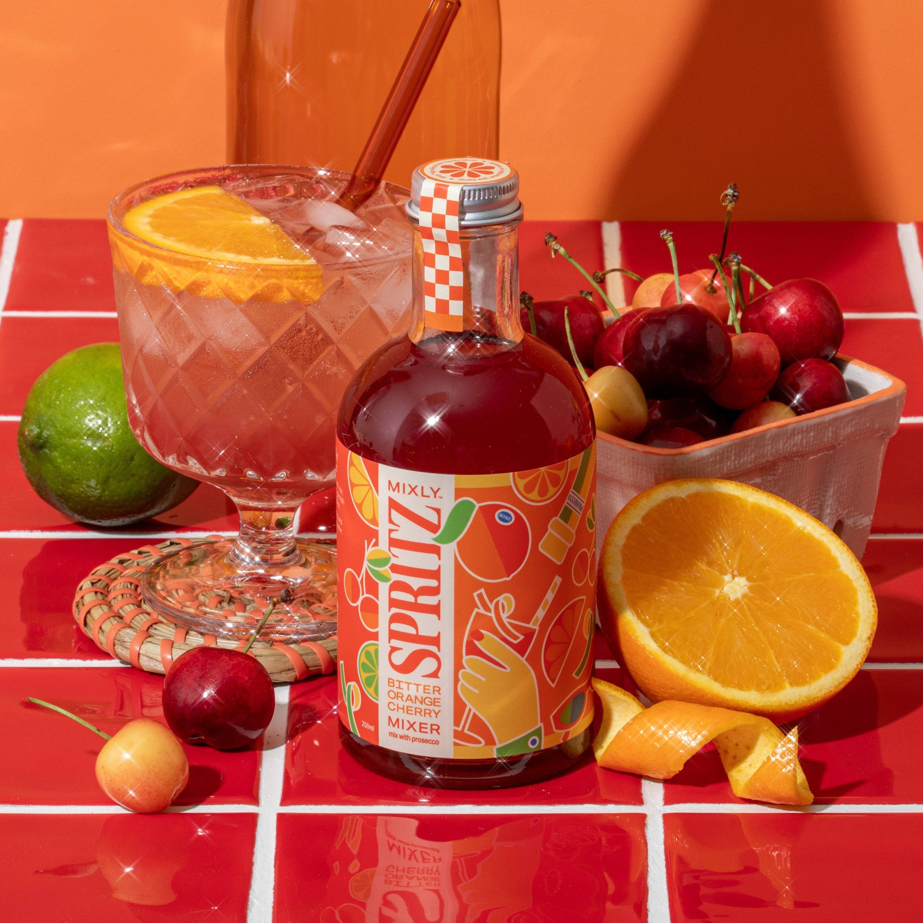 Bitter Orange Cherry Spritz Mixer