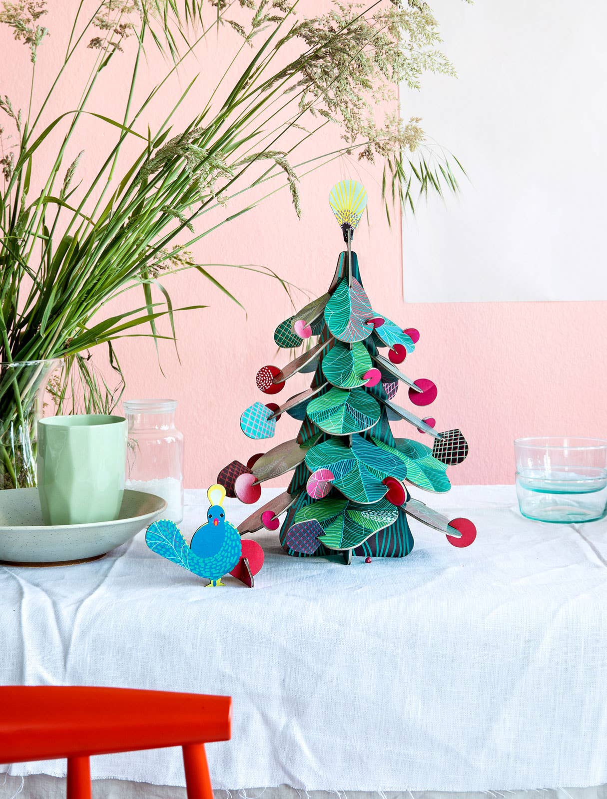 Christmas Tree, Peacock - 3D DIY Craft Kit