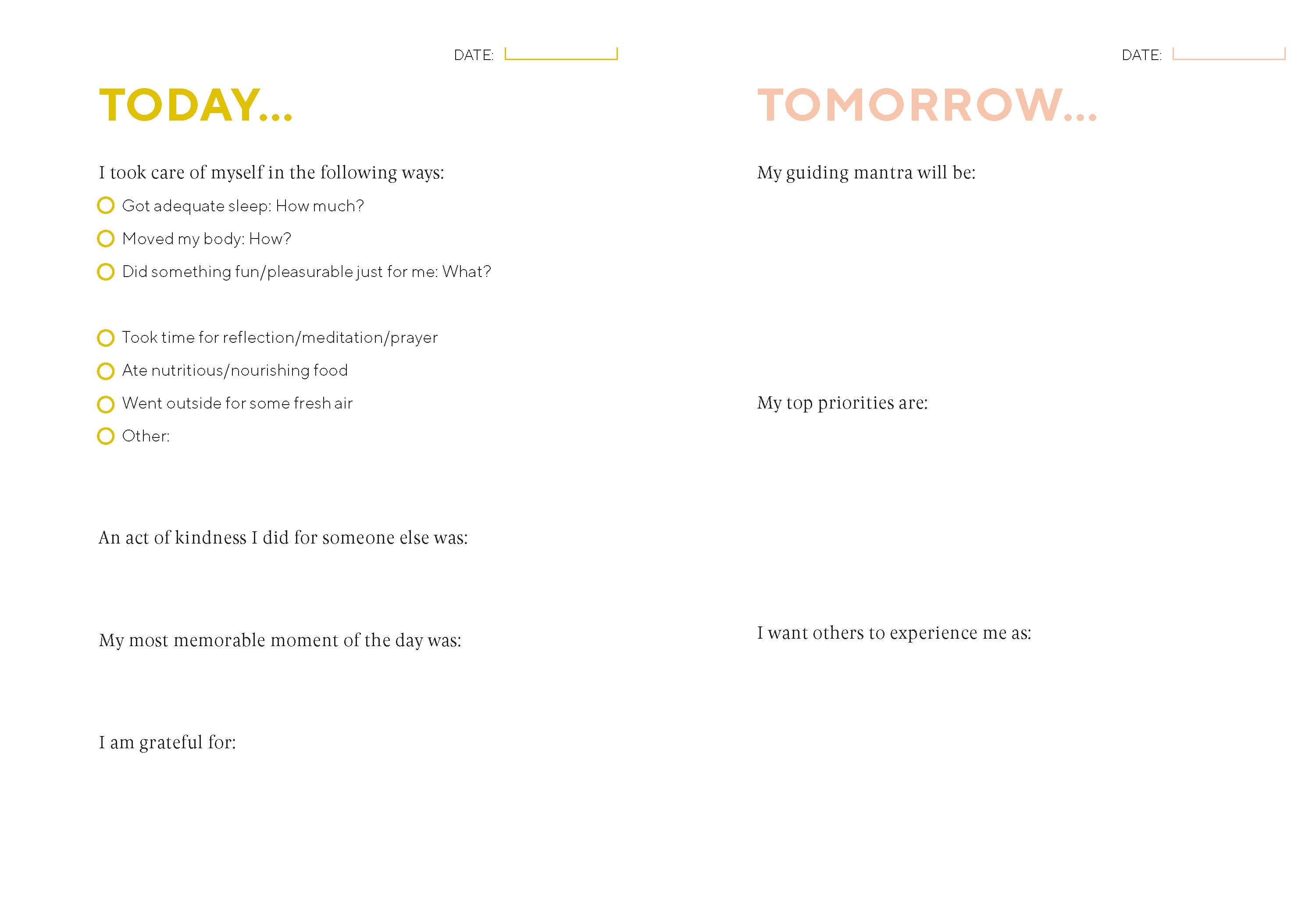 Calm the Chaos | Journal