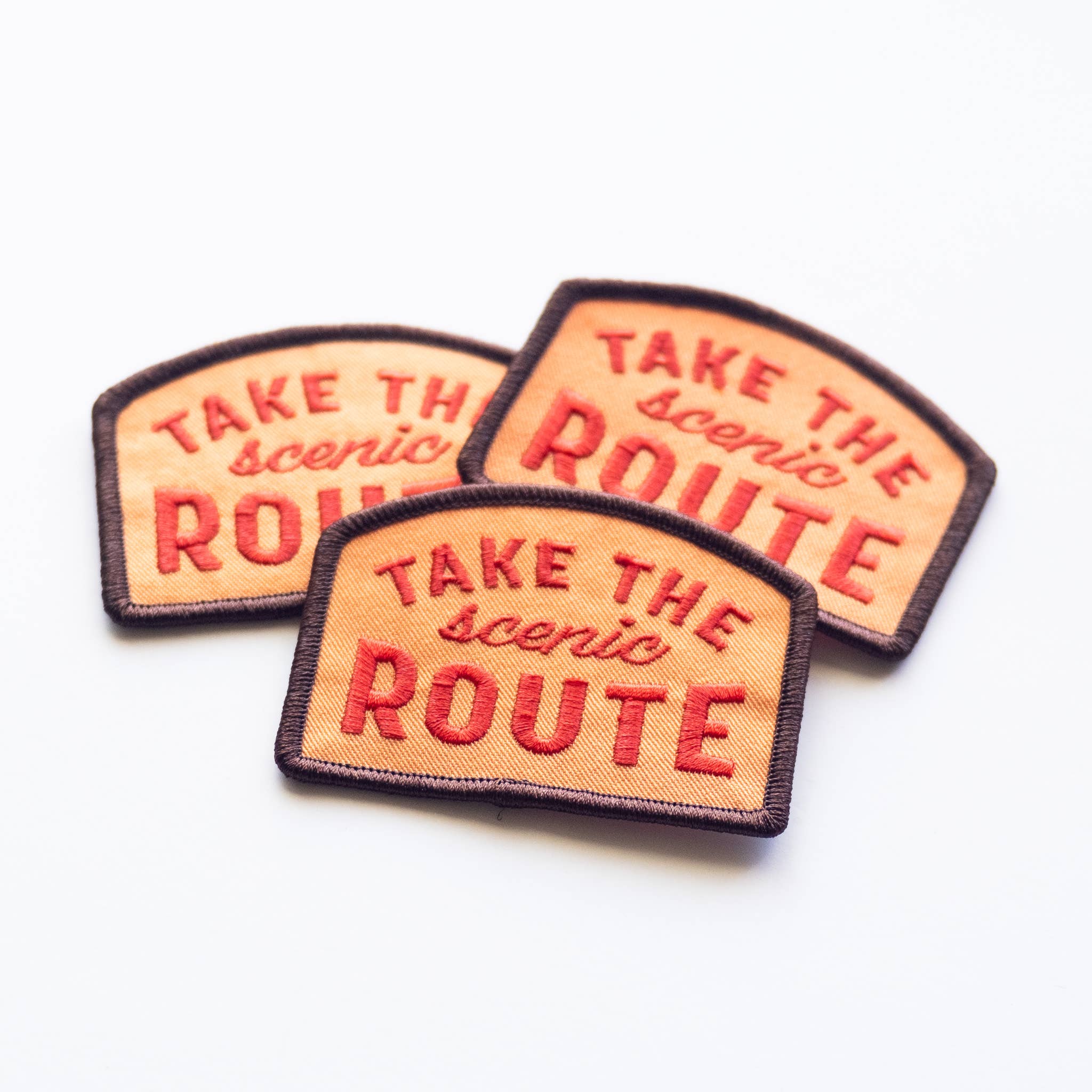 Take the Scenic Route Embroidered Iron on Patch