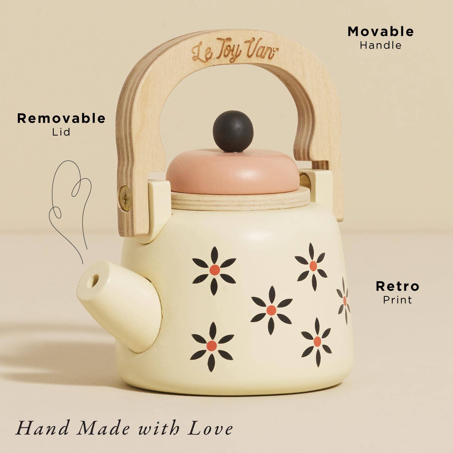 Vintage Kettle - Wooden Toy