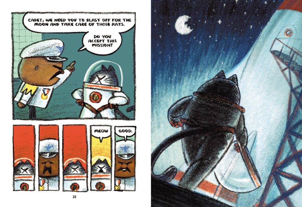The First Cat in Space Ate Pizza, Book 1 | Graphic Novel