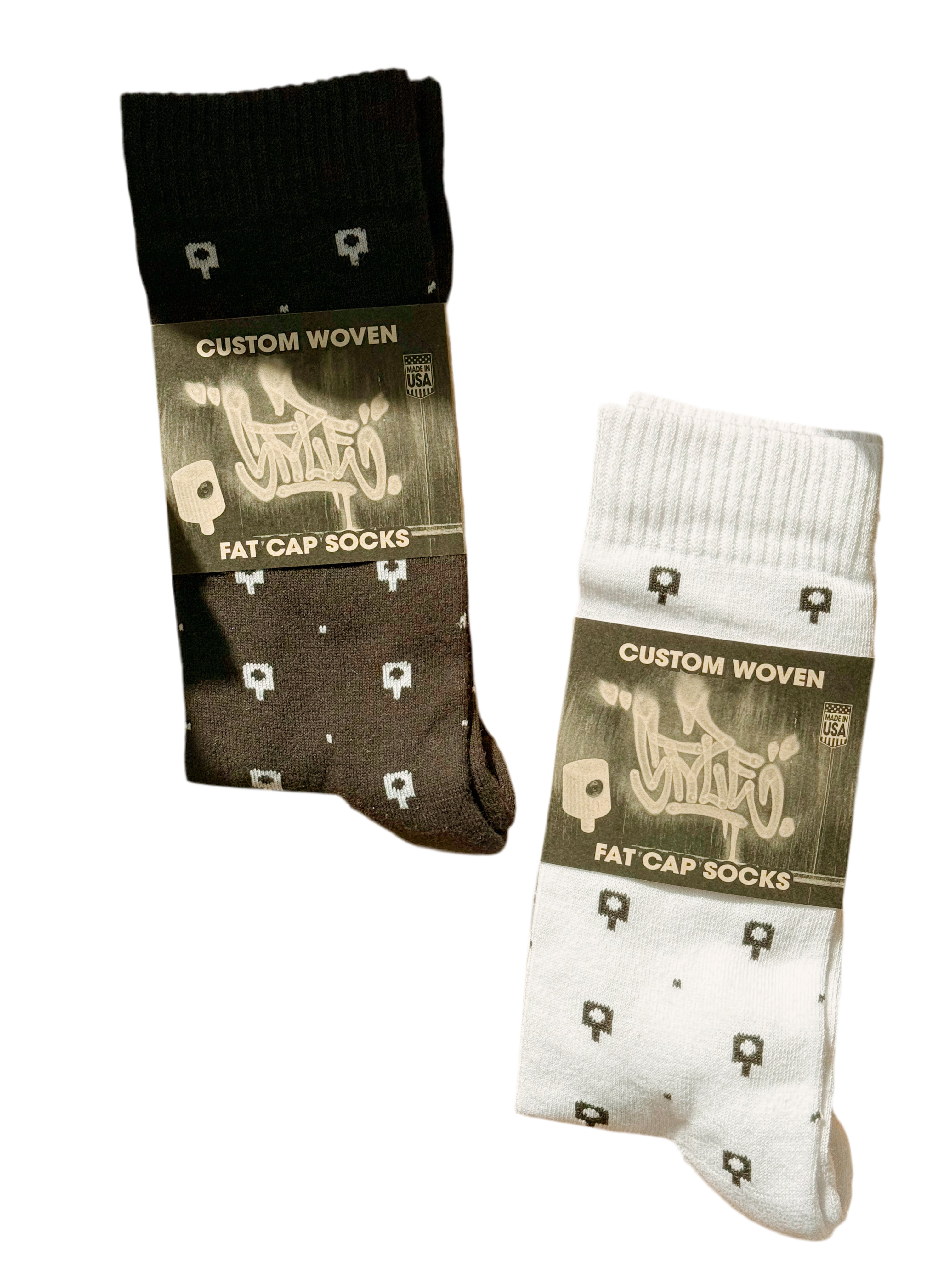 STYLE Custom Woven Fat Cap Socks